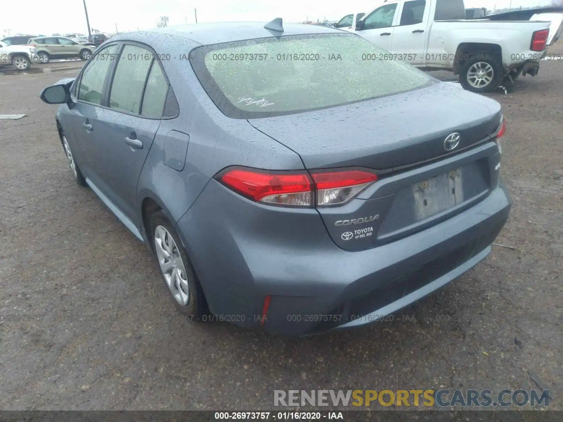 3 Photograph of a damaged car JTDEPRAE4LJ008553 TOYOTA COROLLA 2020