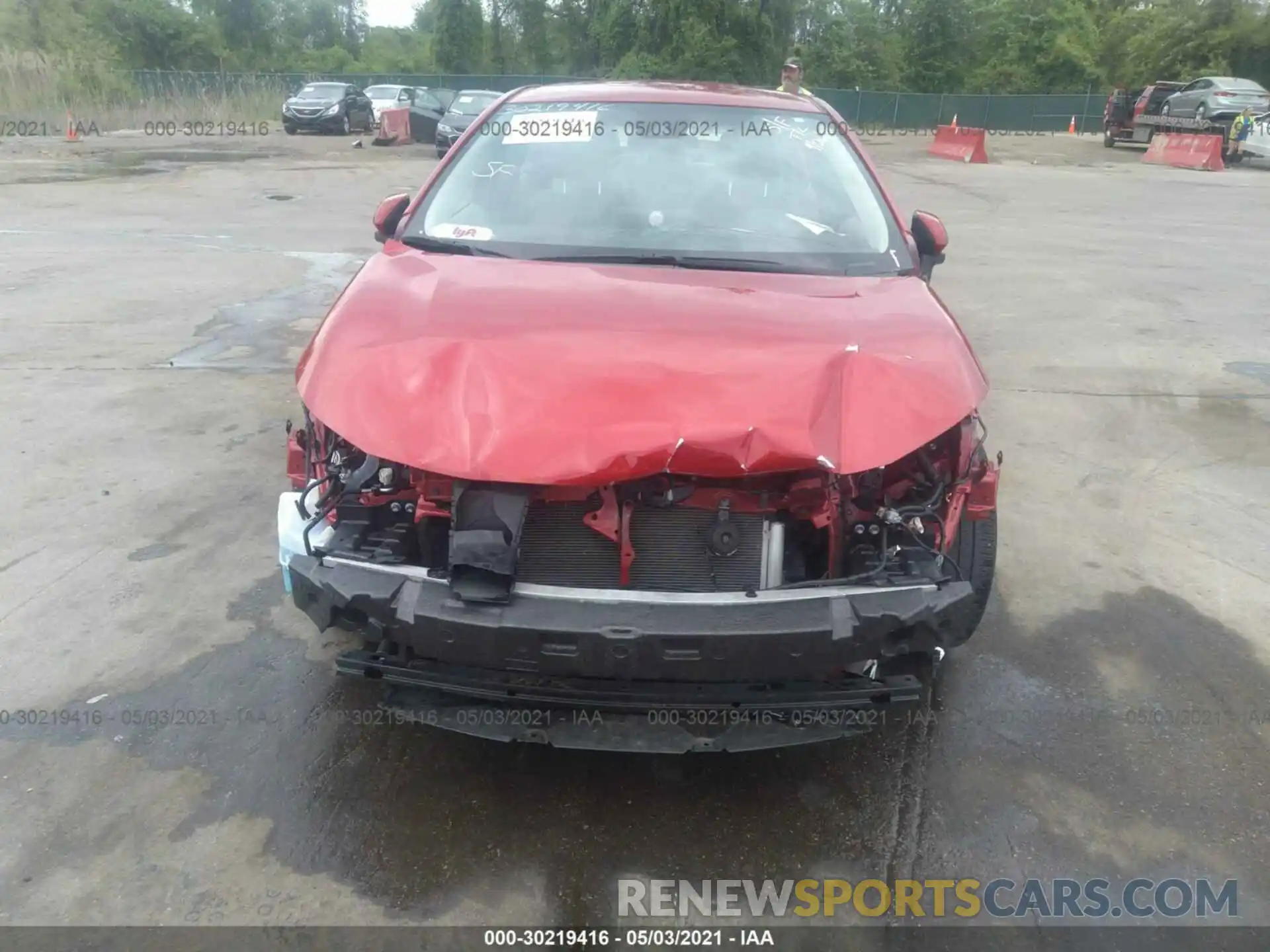 6 Photograph of a damaged car JTDEPRAE4LJ008763 TOYOTA COROLLA 2020