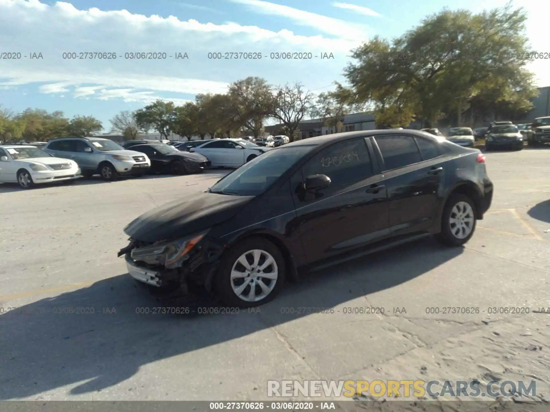 2 Photograph of a damaged car JTDEPRAE4LJ008987 TOYOTA COROLLA 2020