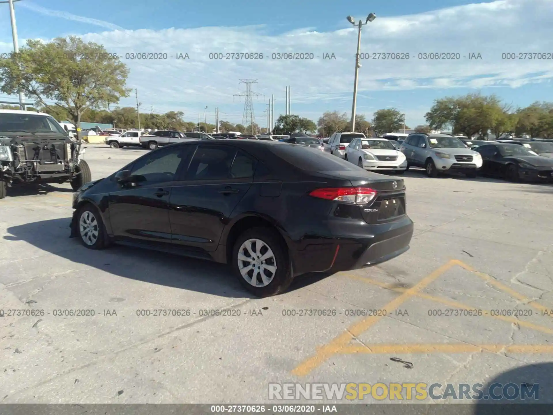 3 Photograph of a damaged car JTDEPRAE4LJ008987 TOYOTA COROLLA 2020