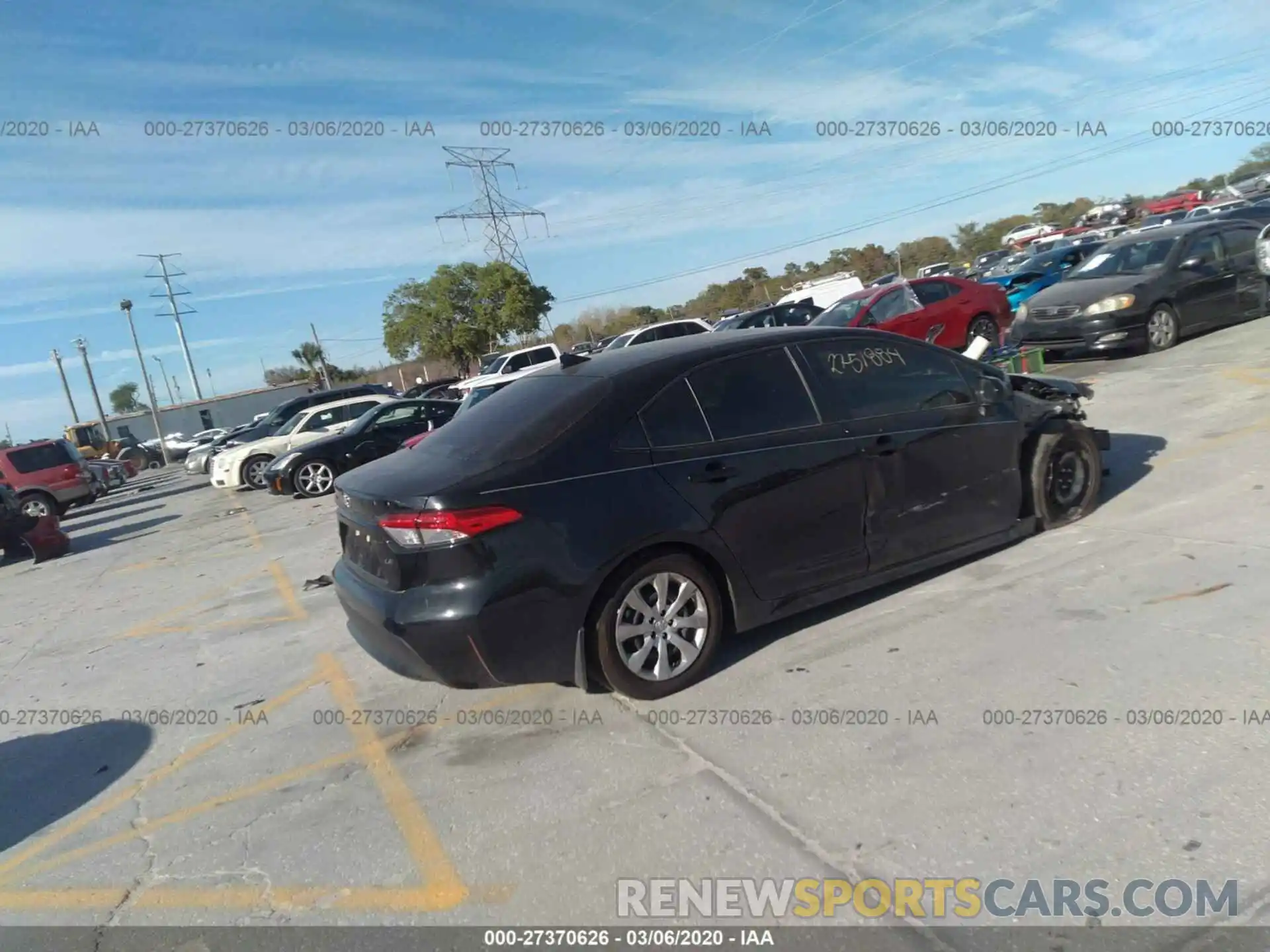 4 Photograph of a damaged car JTDEPRAE4LJ008987 TOYOTA COROLLA 2020