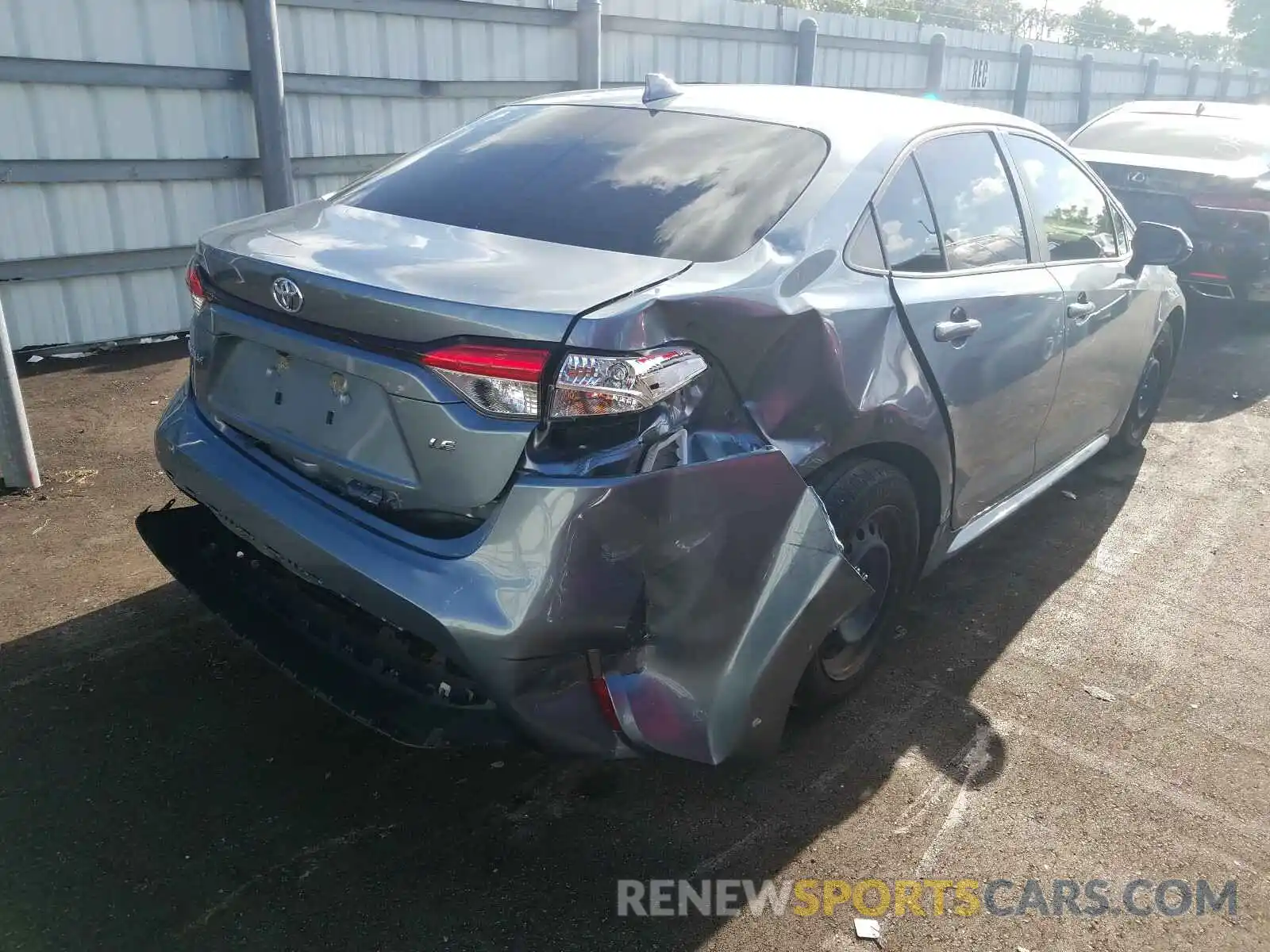 4 Photograph of a damaged car JTDEPRAE4LJ009069 TOYOTA COROLLA 2020