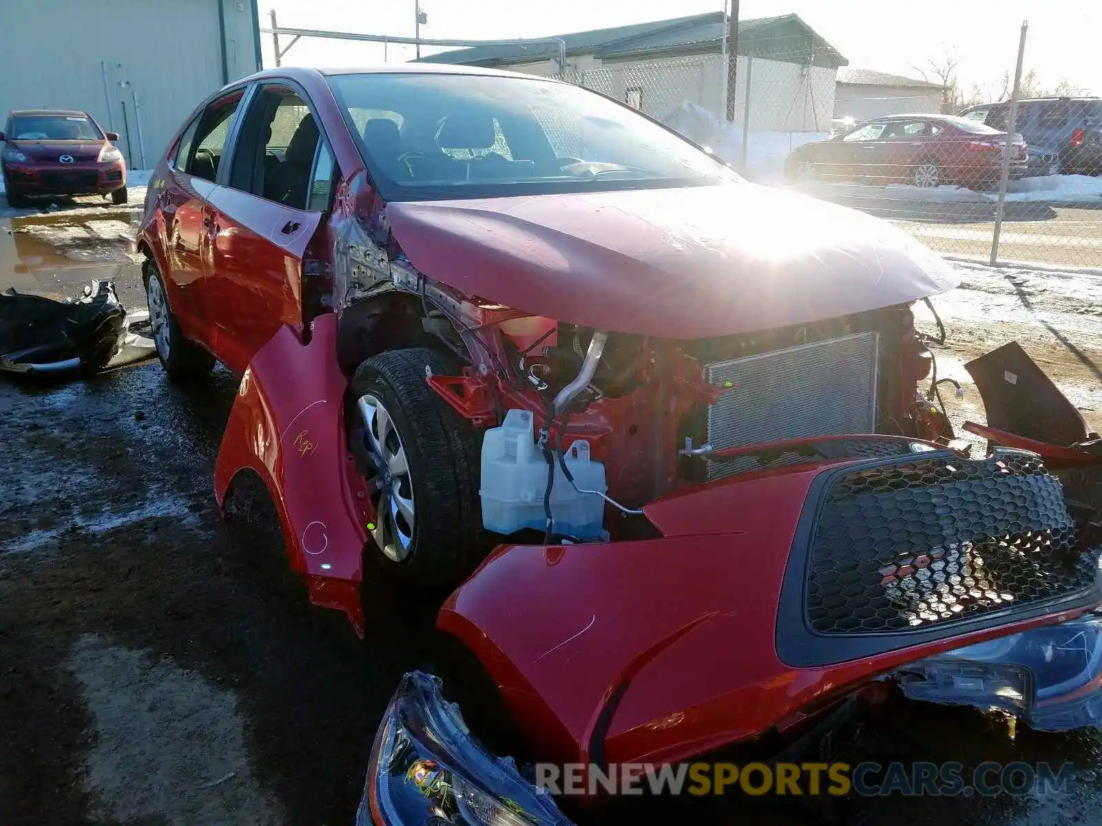 1 Photograph of a damaged car JTDEPRAE4LJ010108 TOYOTA COROLLA 2020