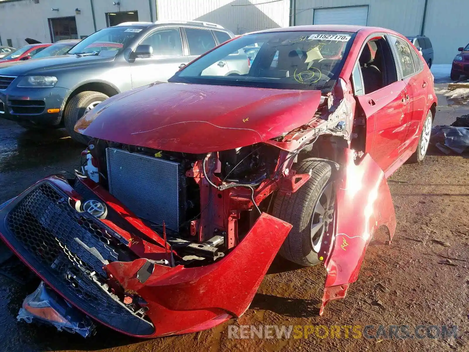 2 Photograph of a damaged car JTDEPRAE4LJ010108 TOYOTA COROLLA 2020