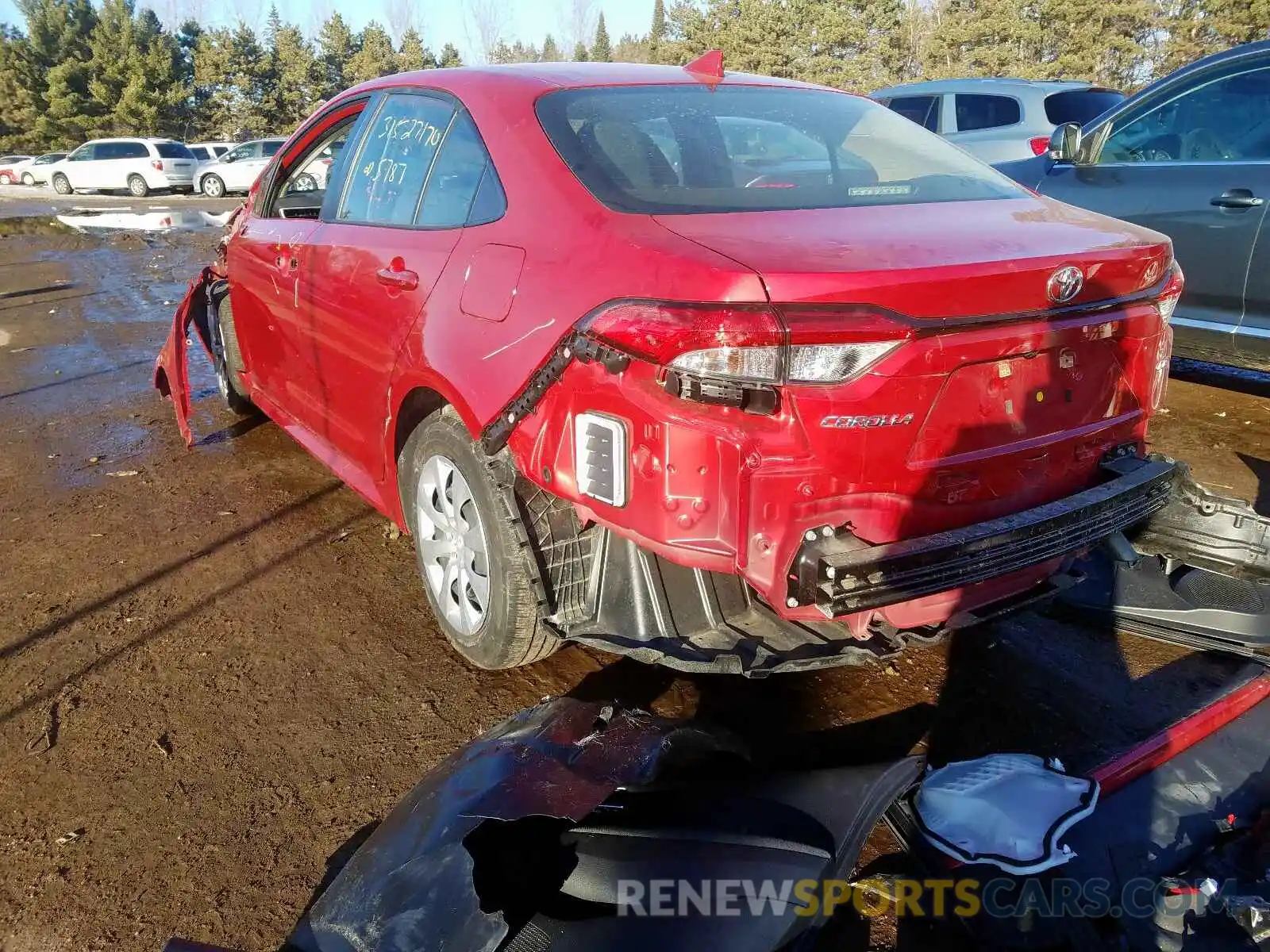 3 Photograph of a damaged car JTDEPRAE4LJ010108 TOYOTA COROLLA 2020