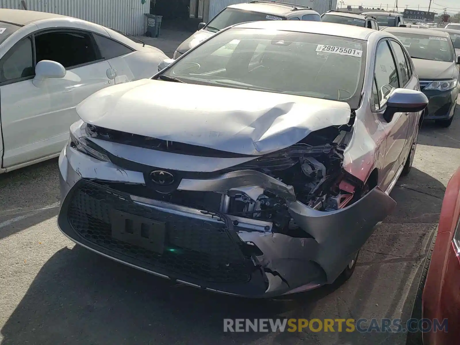 2 Photograph of a damaged car JTDEPRAE4LJ010142 TOYOTA COROLLA 2020