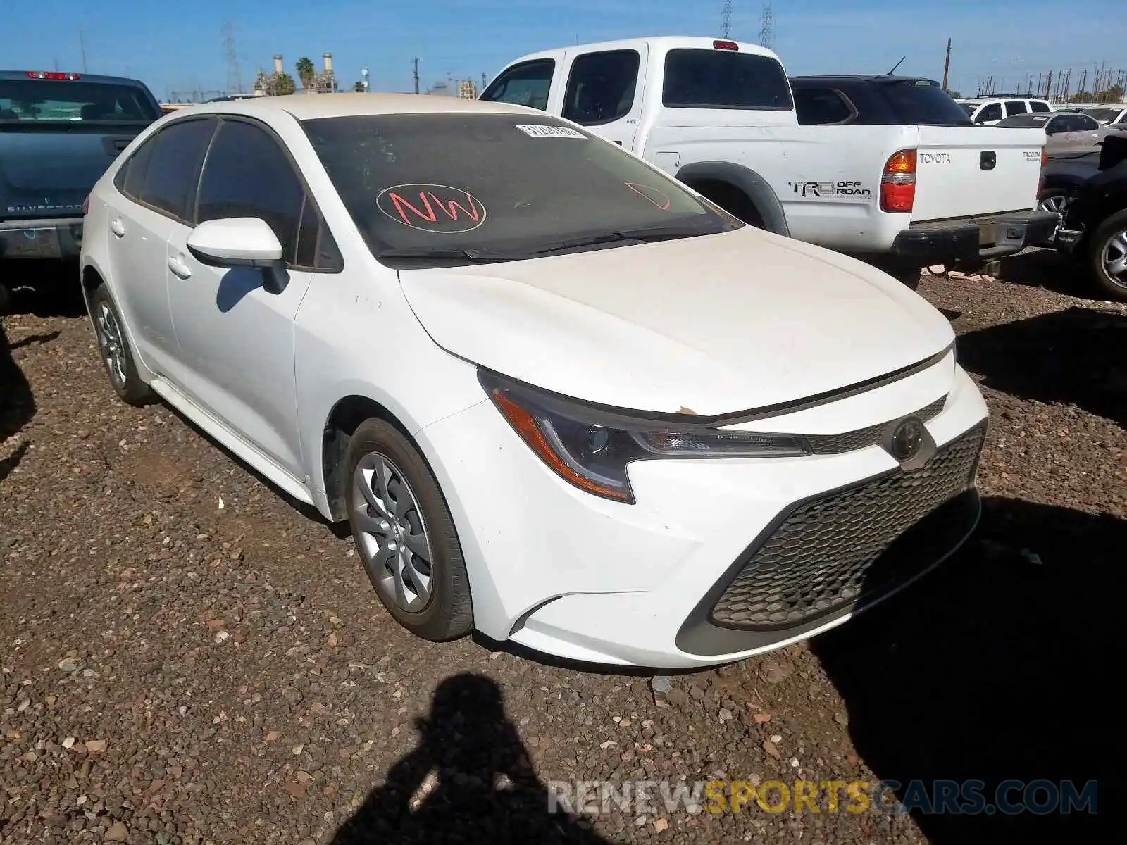 1 Photograph of a damaged car JTDEPRAE4LJ010268 TOYOTA COROLLA 2020