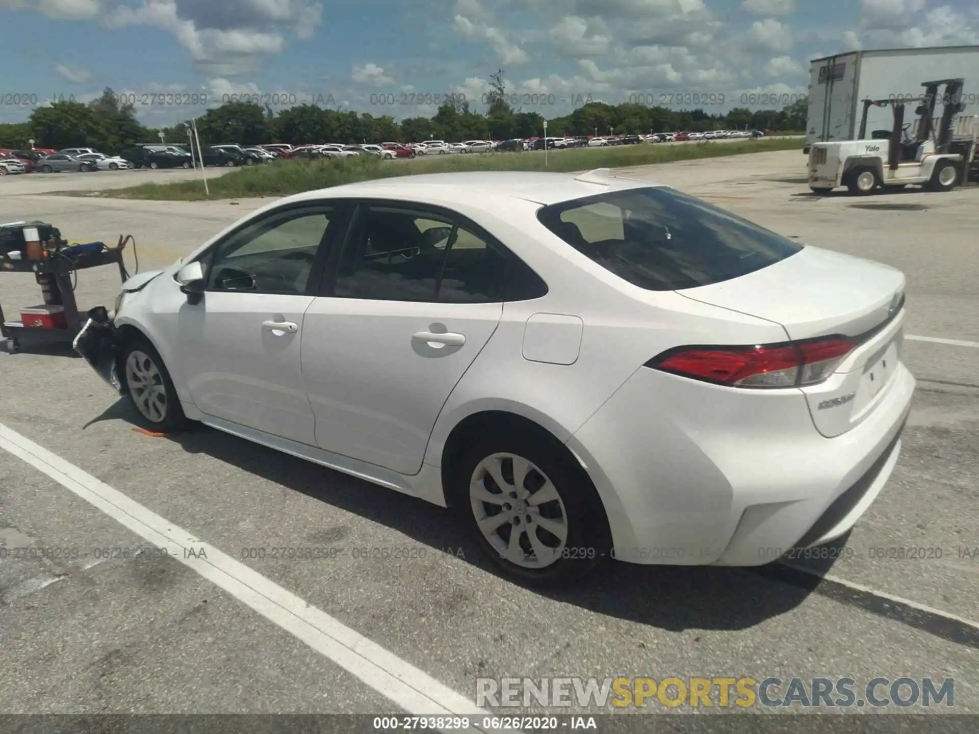 3 Photograph of a damaged car JTDEPRAE4LJ010528 TOYOTA COROLLA 2020