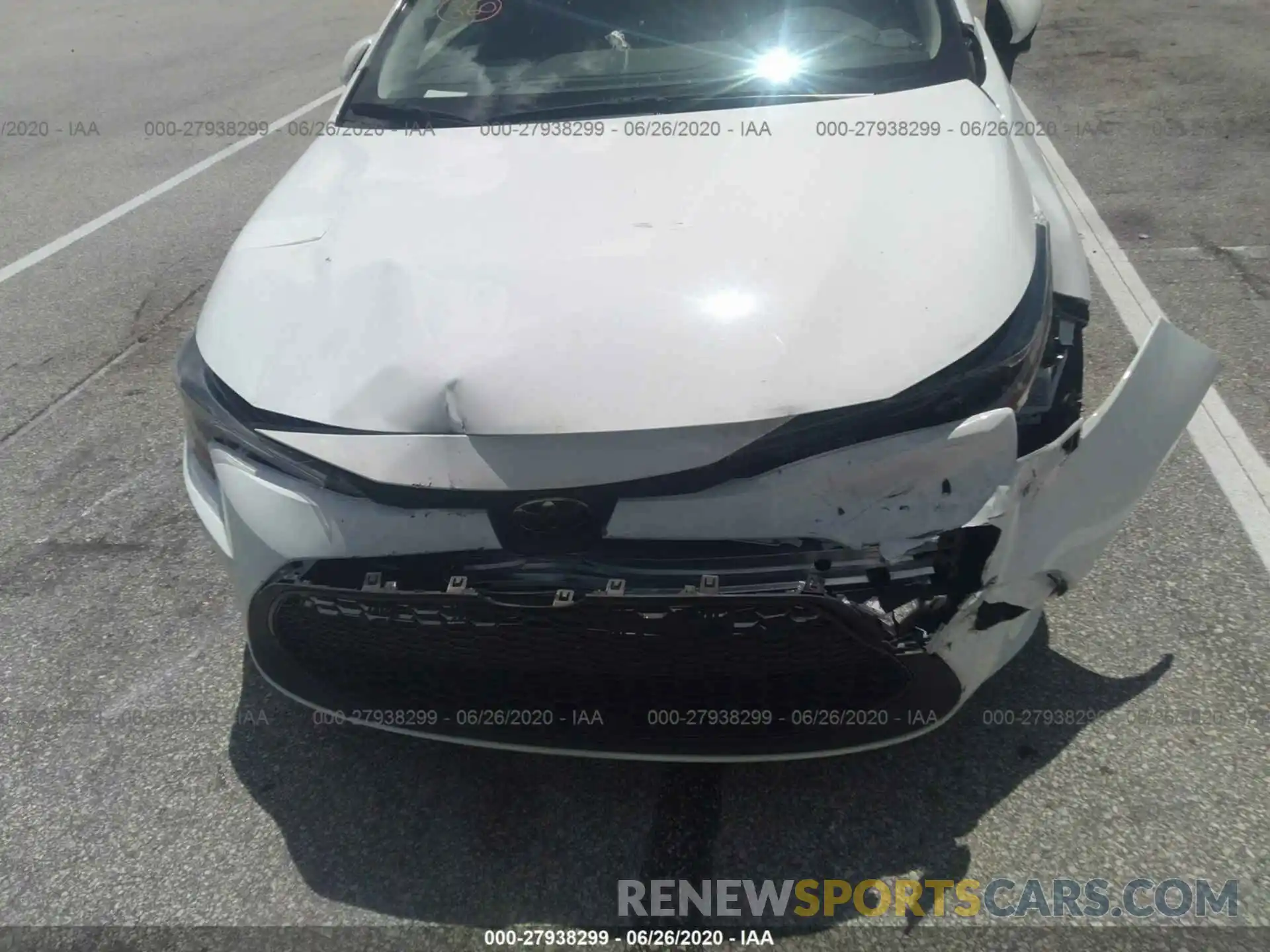 6 Photograph of a damaged car JTDEPRAE4LJ010528 TOYOTA COROLLA 2020