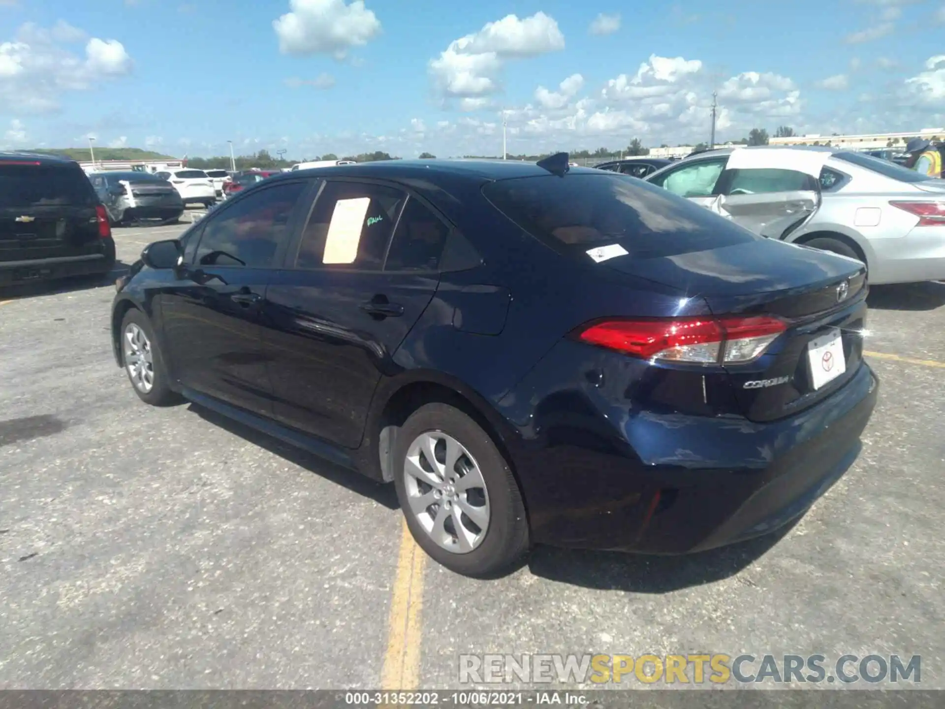 3 Photograph of a damaged car JTDEPRAE4LJ011078 TOYOTA COROLLA 2020