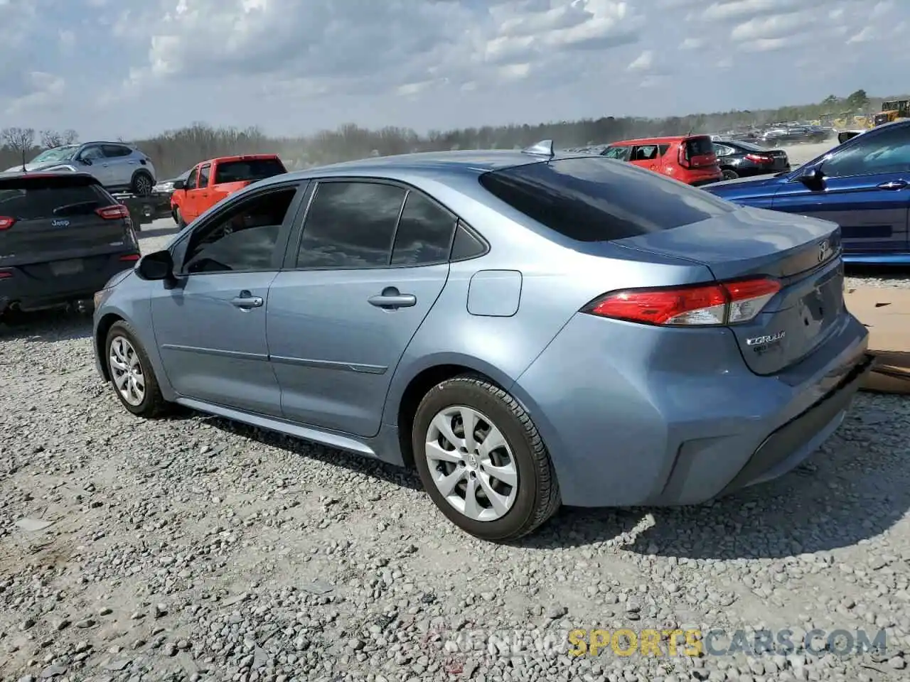 2 Photograph of a damaged car JTDEPRAE4LJ011324 TOYOTA COROLLA 2020