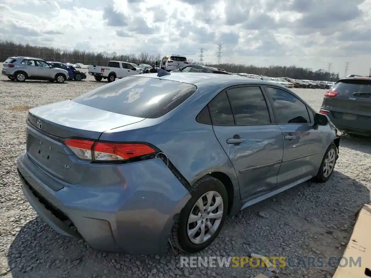 3 Photograph of a damaged car JTDEPRAE4LJ011324 TOYOTA COROLLA 2020