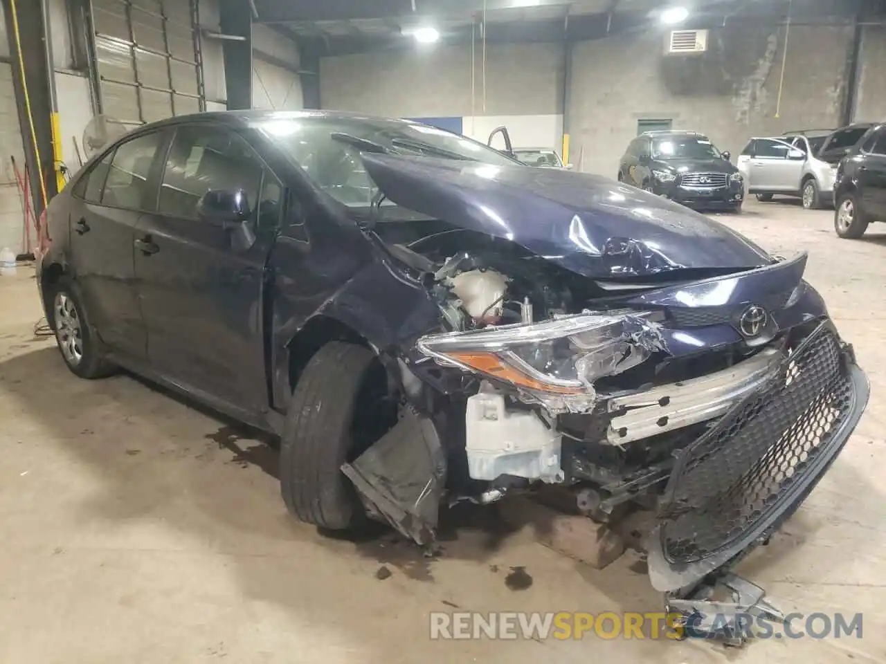 1 Photograph of a damaged car JTDEPRAE4LJ011369 TOYOTA COROLLA 2020