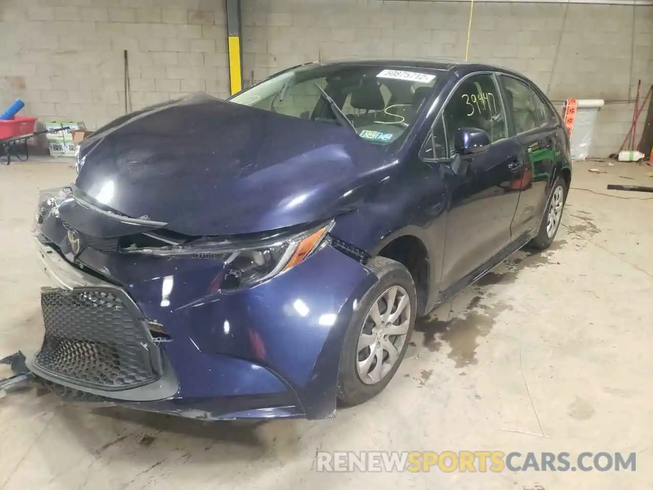 2 Photograph of a damaged car JTDEPRAE4LJ011369 TOYOTA COROLLA 2020