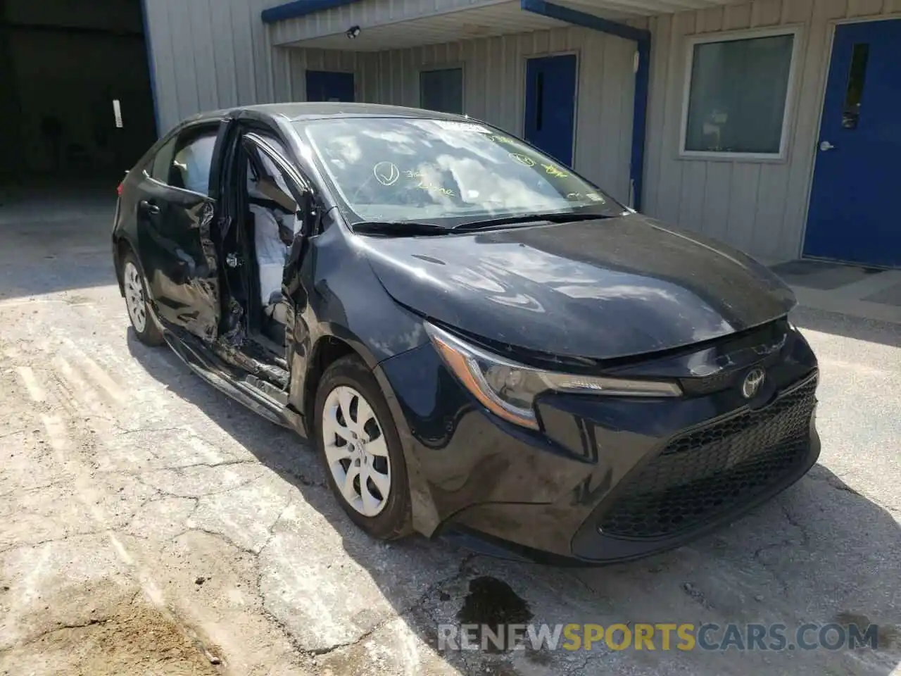 1 Photograph of a damaged car JTDEPRAE4LJ011887 TOYOTA COROLLA 2020