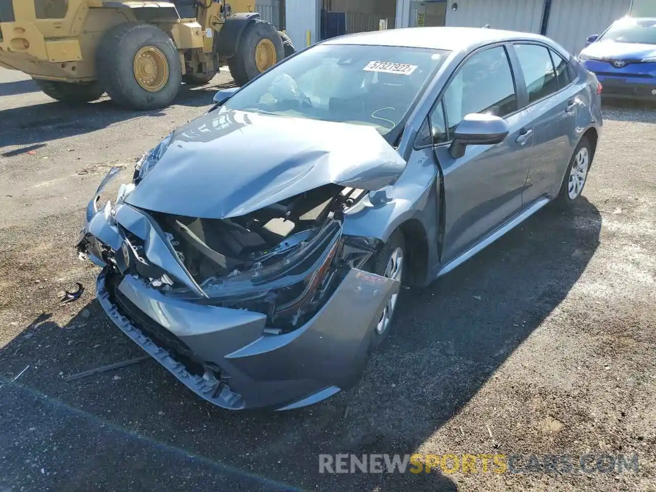 2 Photograph of a damaged car JTDEPRAE4LJ013316 TOYOTA COROLLA 2020