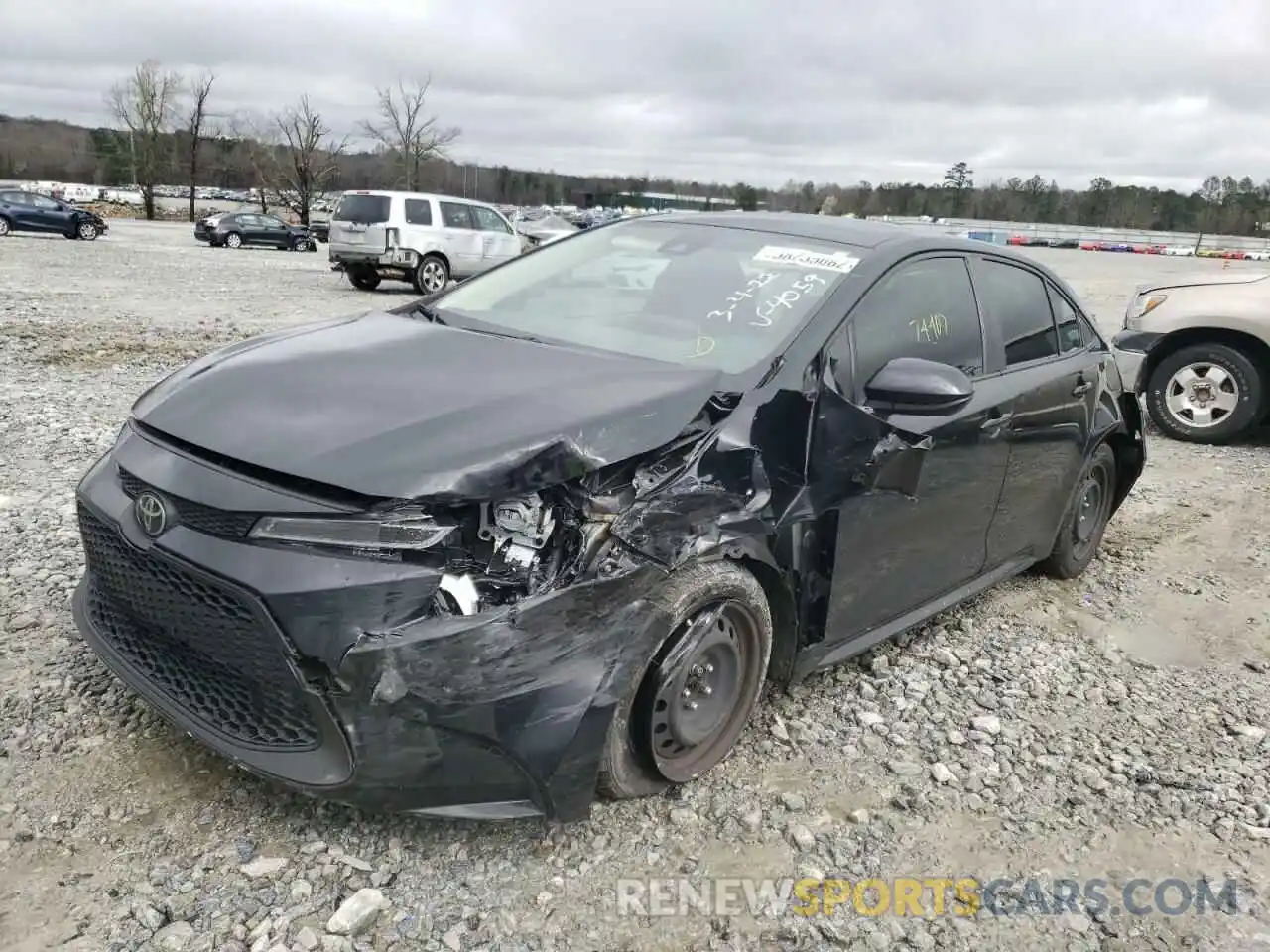 2 Photograph of a damaged car JTDEPRAE4LJ014059 TOYOTA COROLLA 2020