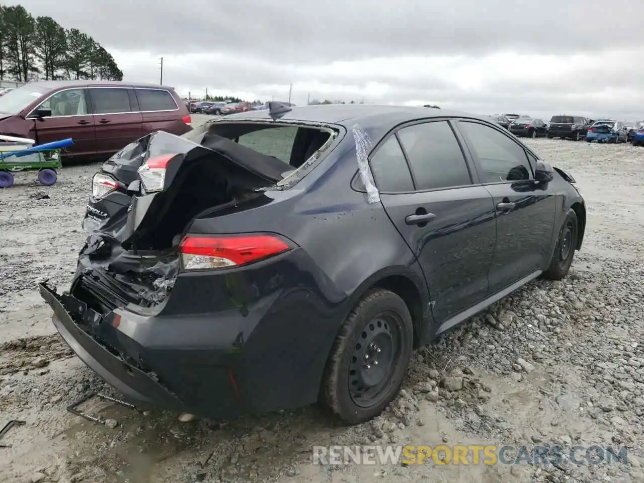 4 Photograph of a damaged car JTDEPRAE4LJ014059 TOYOTA COROLLA 2020