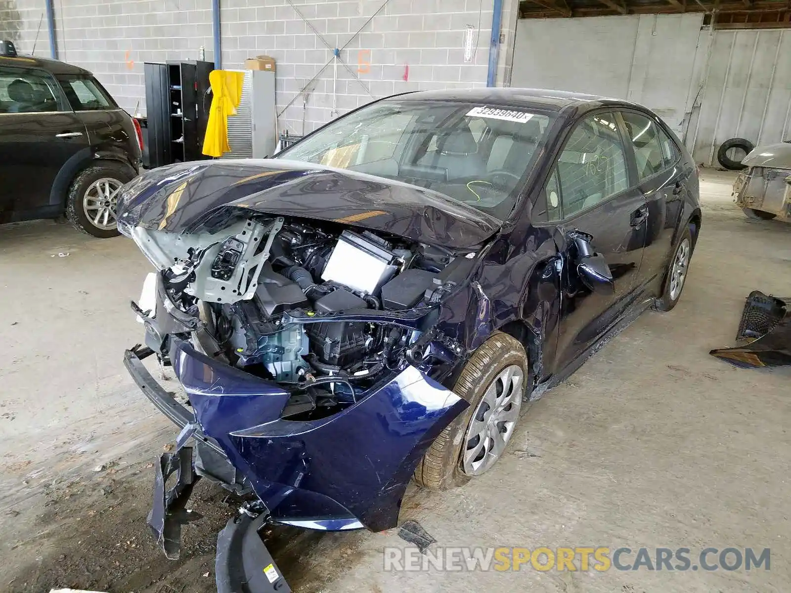 2 Photograph of a damaged car JTDEPRAE4LJ014739 TOYOTA COROLLA 2020