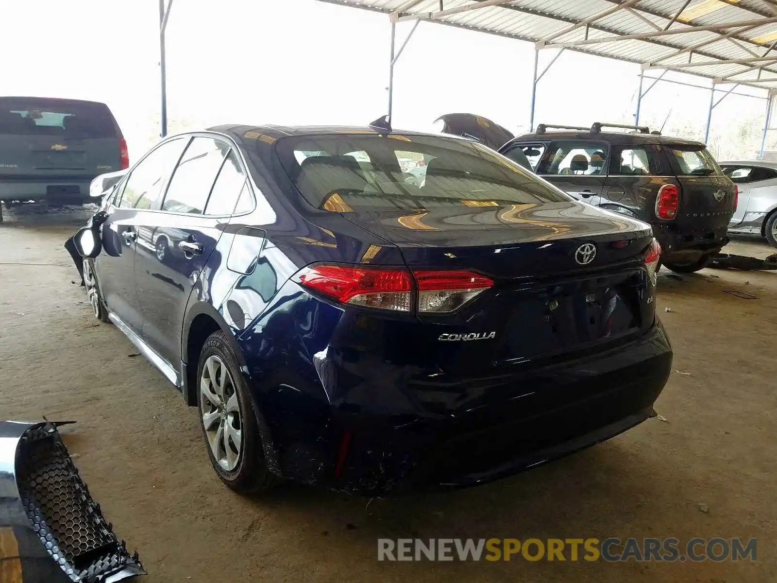 3 Photograph of a damaged car JTDEPRAE4LJ014739 TOYOTA COROLLA 2020