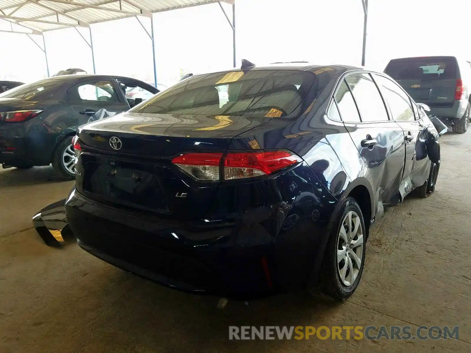 4 Photograph of a damaged car JTDEPRAE4LJ014739 TOYOTA COROLLA 2020