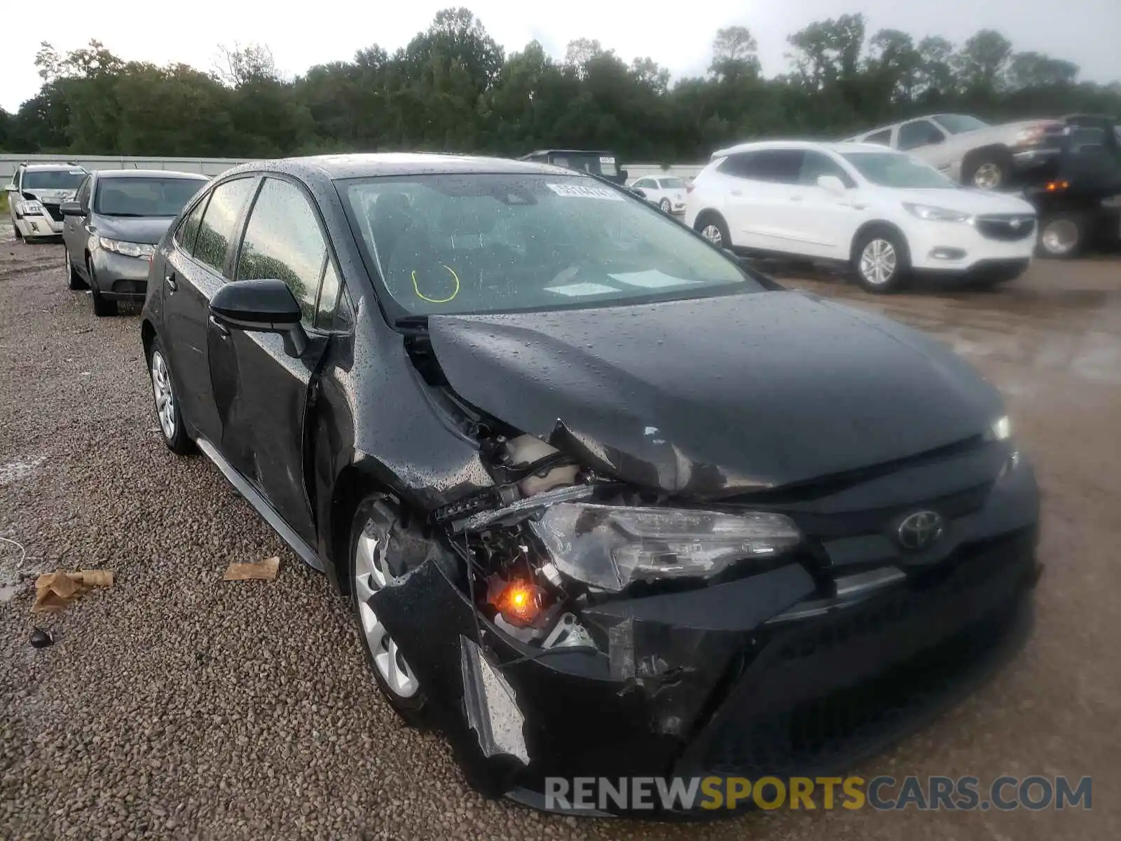 1 Photograph of a damaged car JTDEPRAE4LJ014921 TOYOTA COROLLA 2020