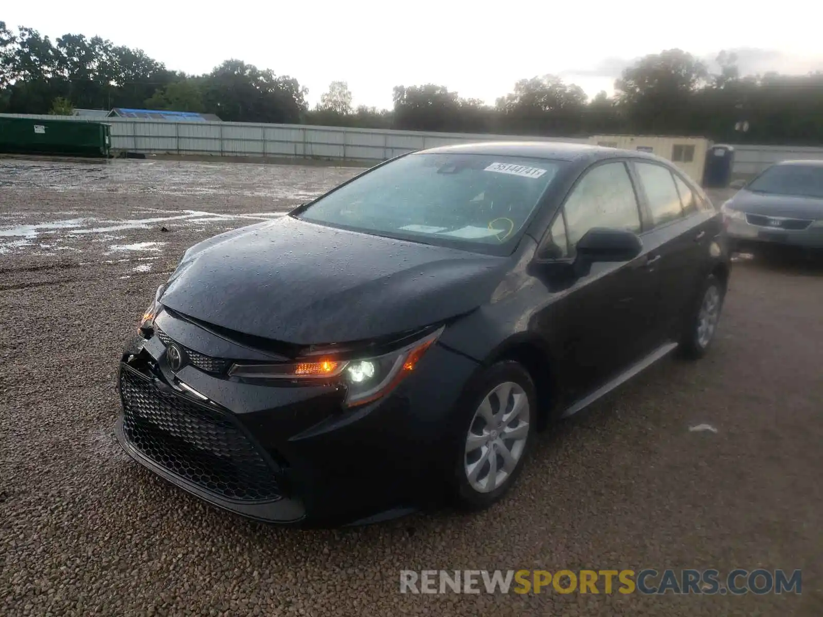 2 Photograph of a damaged car JTDEPRAE4LJ014921 TOYOTA COROLLA 2020