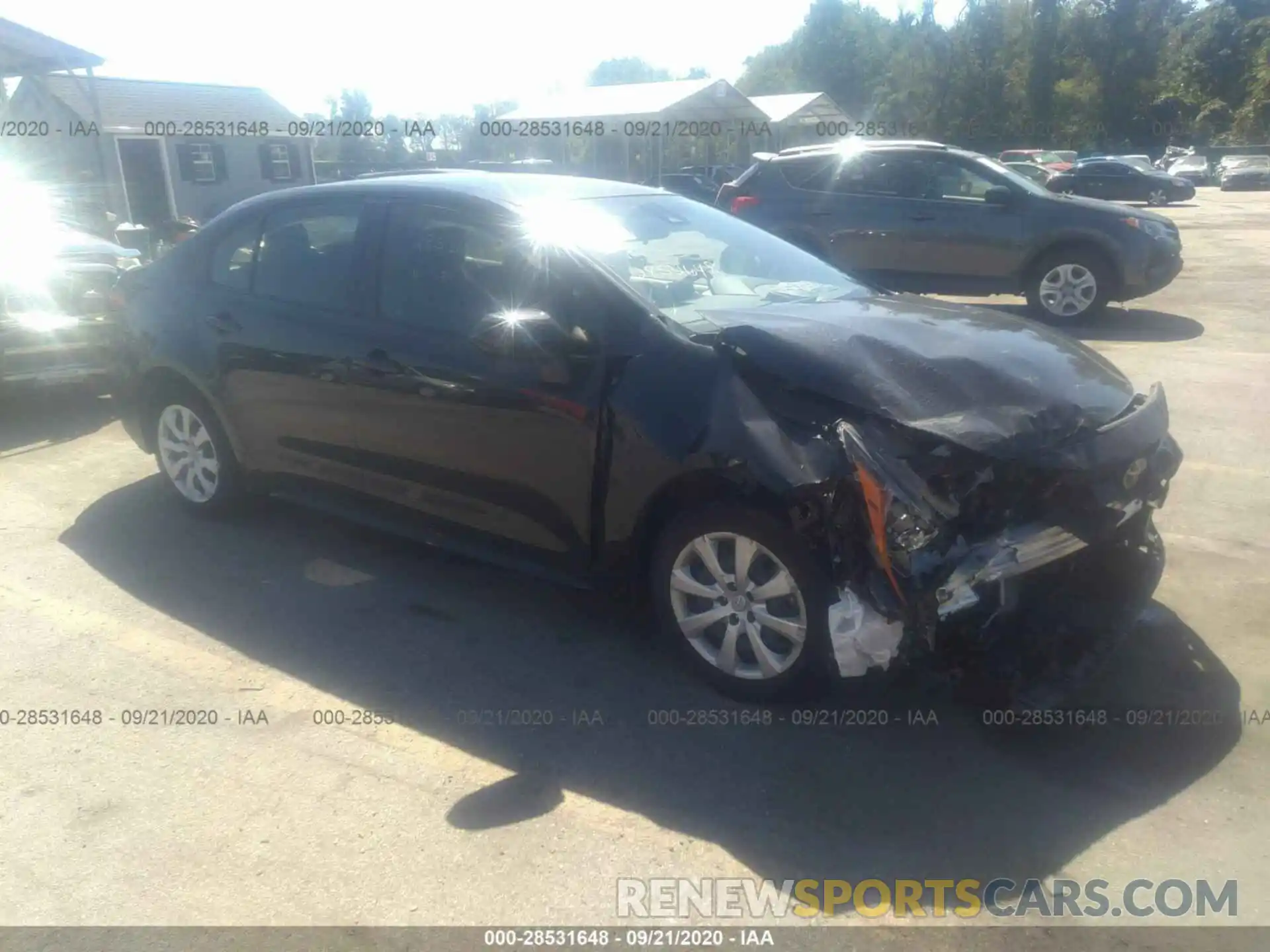 1 Photograph of a damaged car JTDEPRAE4LJ015339 TOYOTA COROLLA 2020