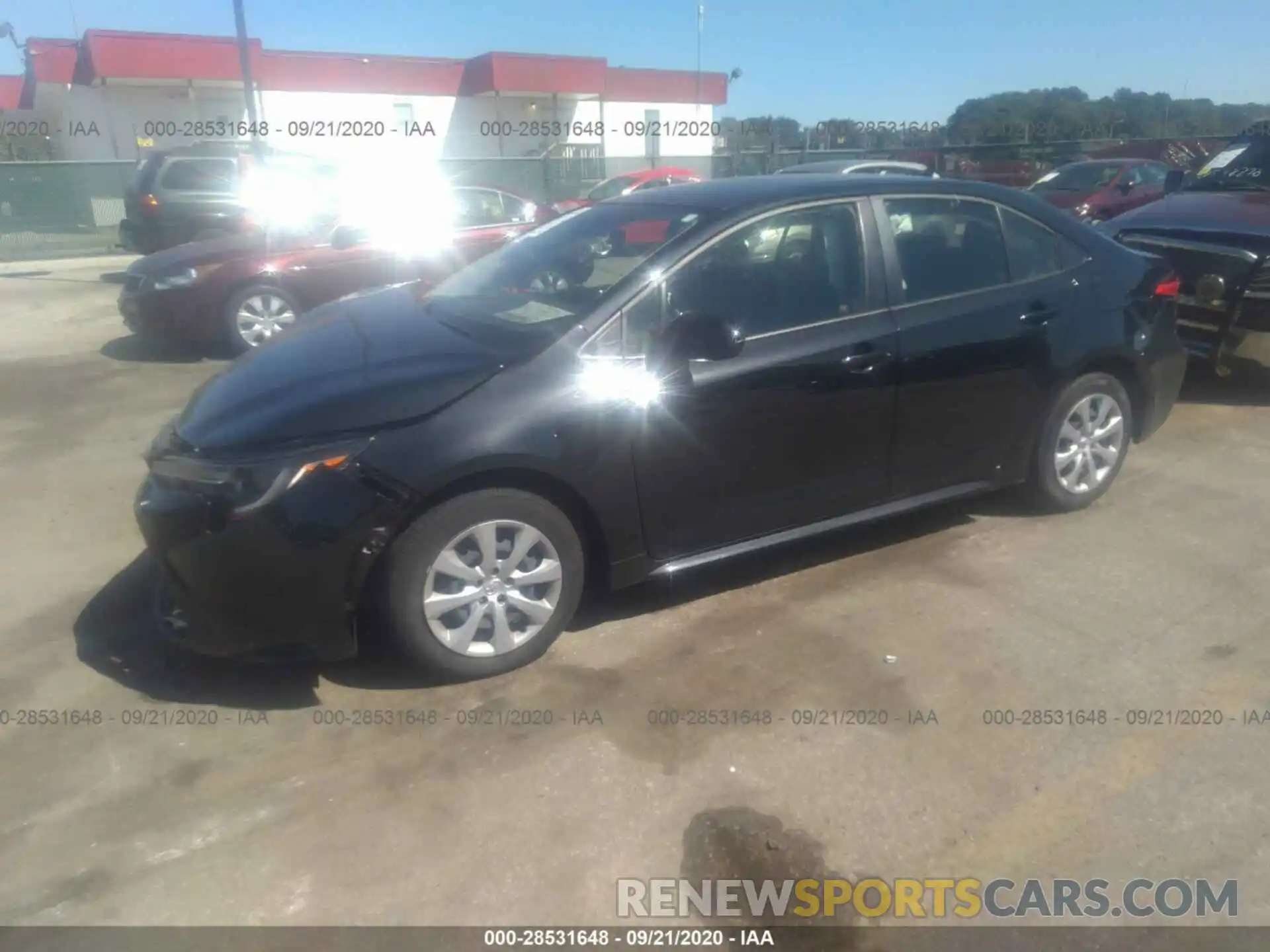 2 Photograph of a damaged car JTDEPRAE4LJ015339 TOYOTA COROLLA 2020