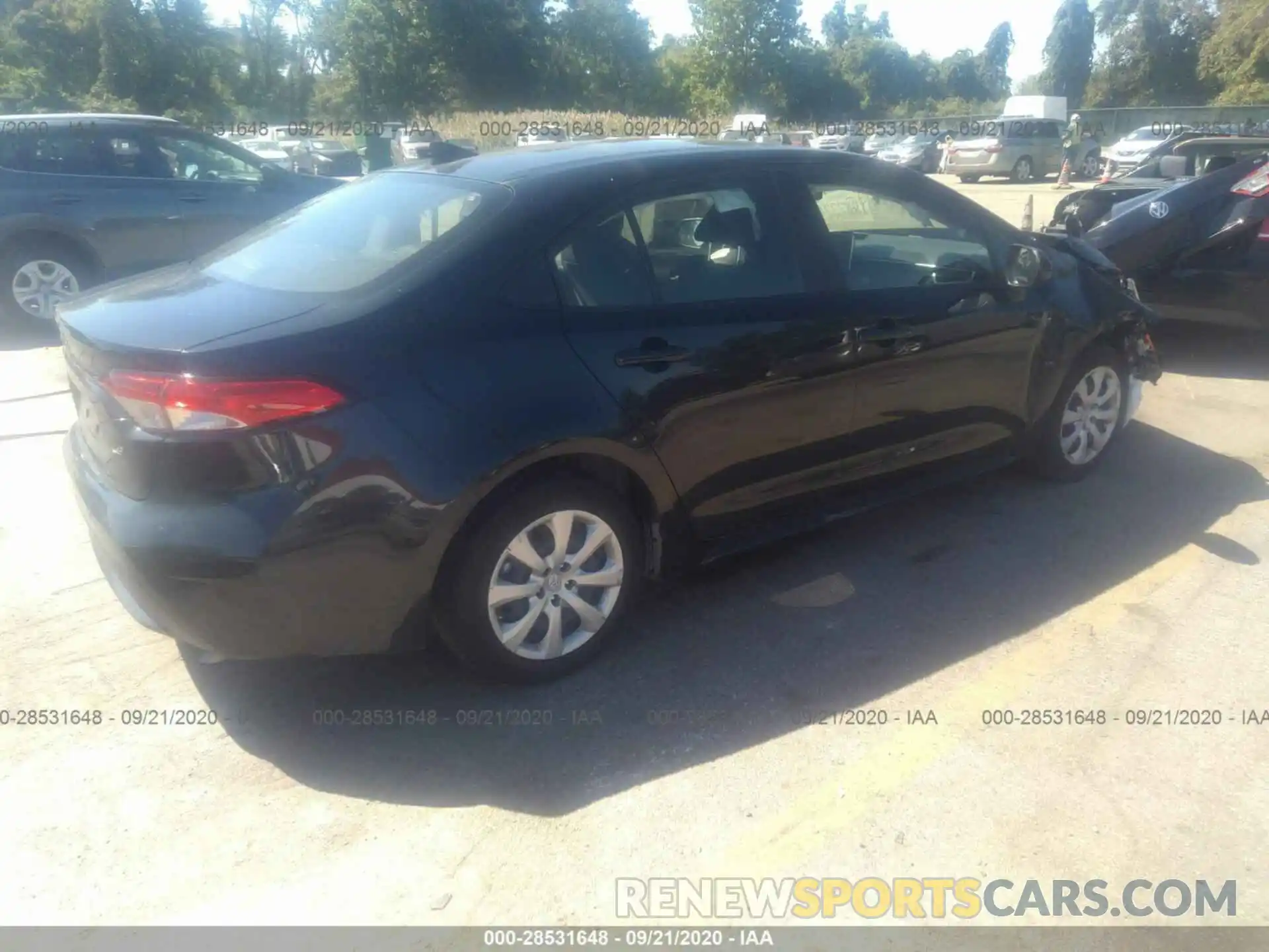 4 Photograph of a damaged car JTDEPRAE4LJ015339 TOYOTA COROLLA 2020