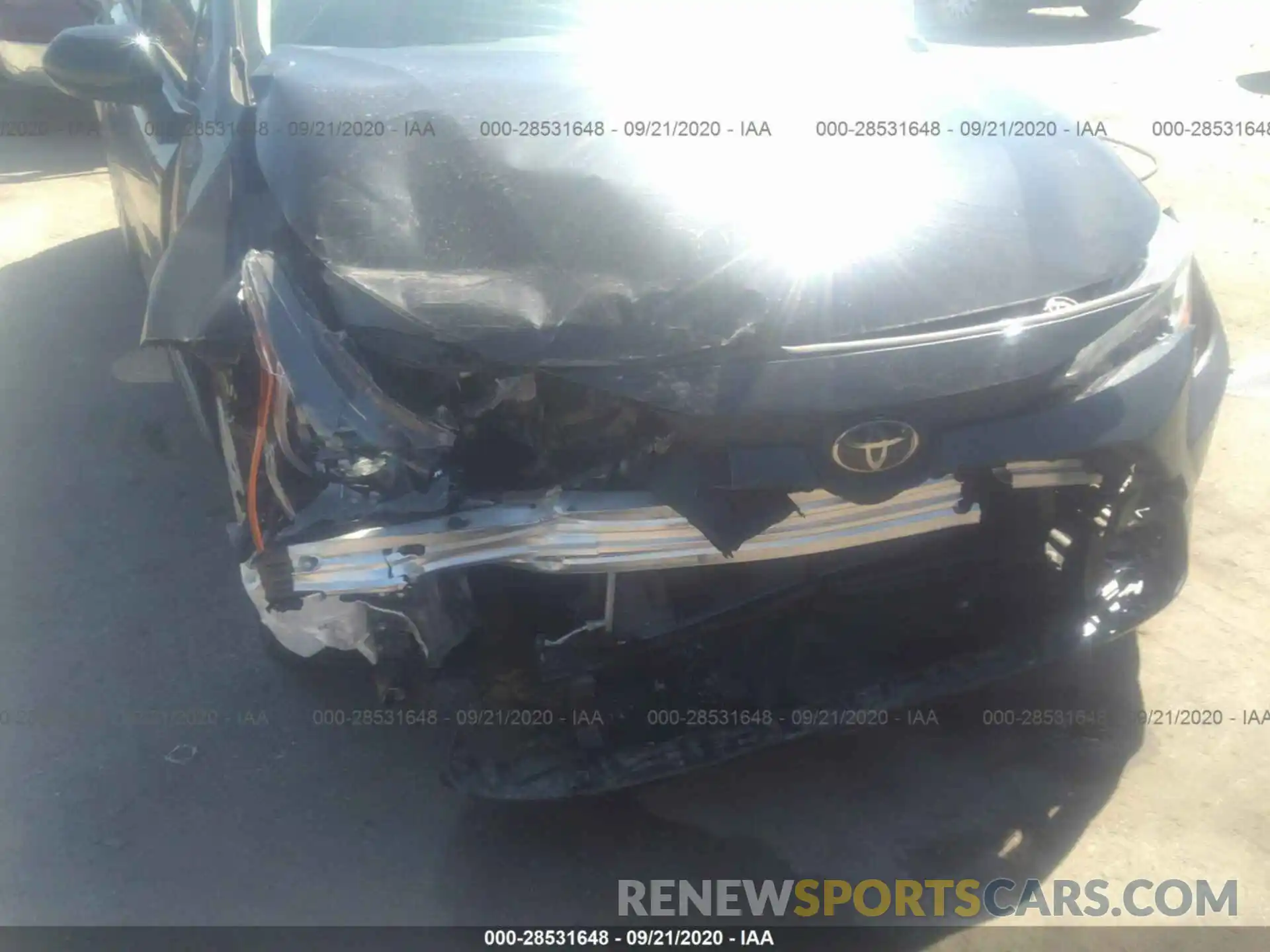 6 Photograph of a damaged car JTDEPRAE4LJ015339 TOYOTA COROLLA 2020