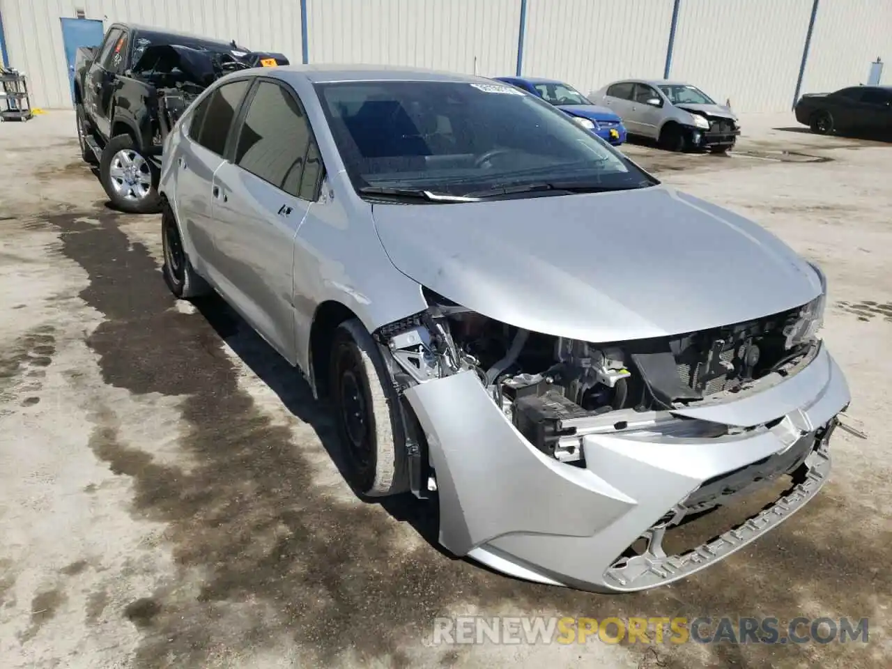 1 Photograph of a damaged car JTDEPRAE4LJ015485 TOYOTA COROLLA 2020