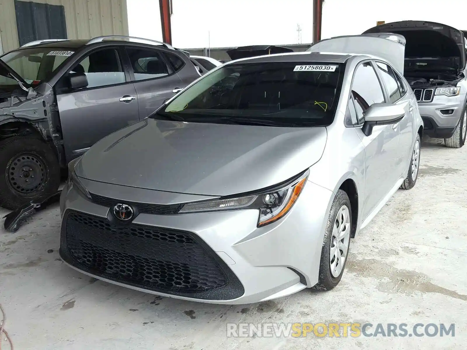 2 Photograph of a damaged car JTDEPRAE4LJ016152 TOYOTA COROLLA 2020