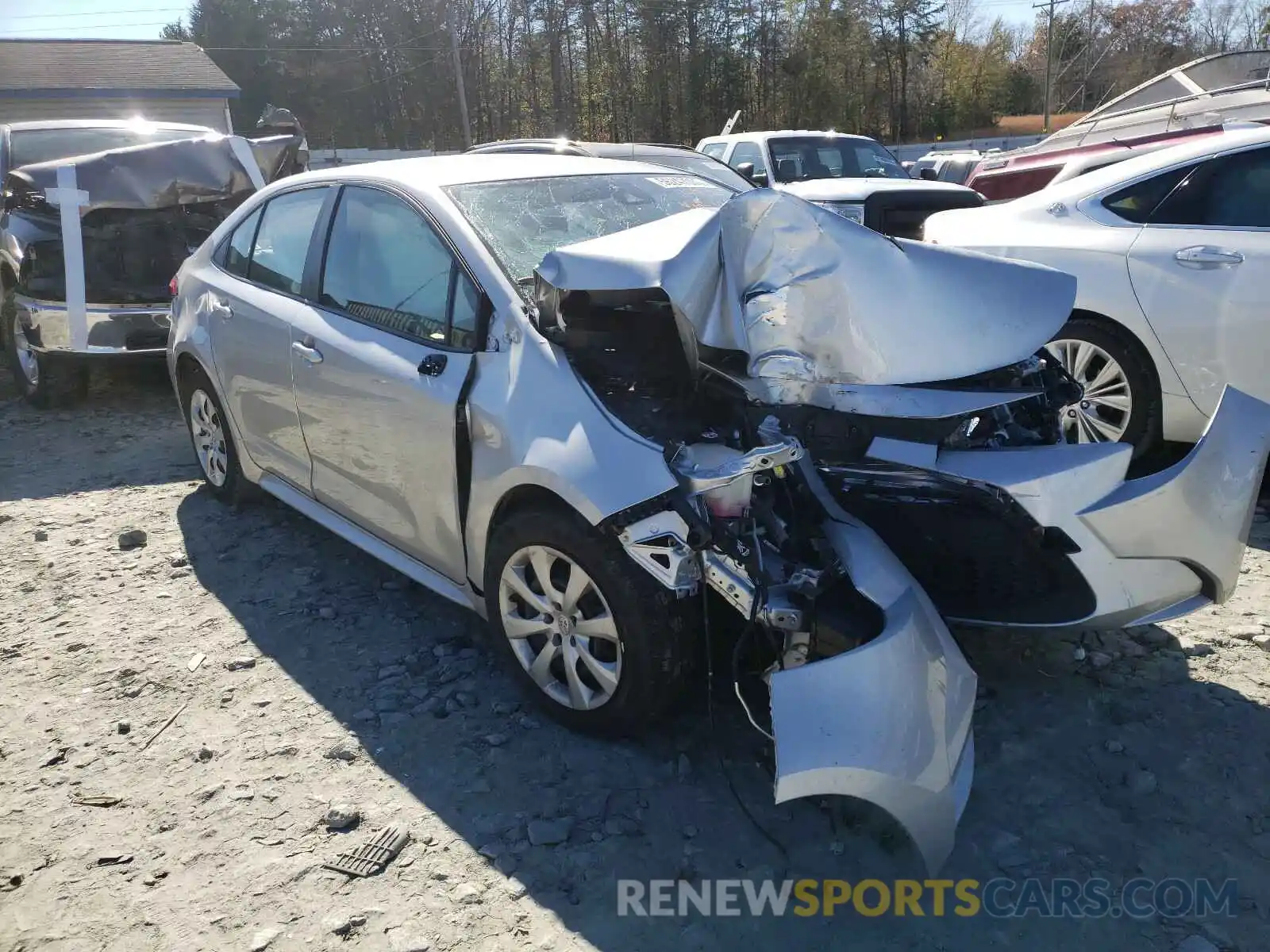 1 Photograph of a damaged car JTDEPRAE4LJ016216 TOYOTA COROLLA 2020