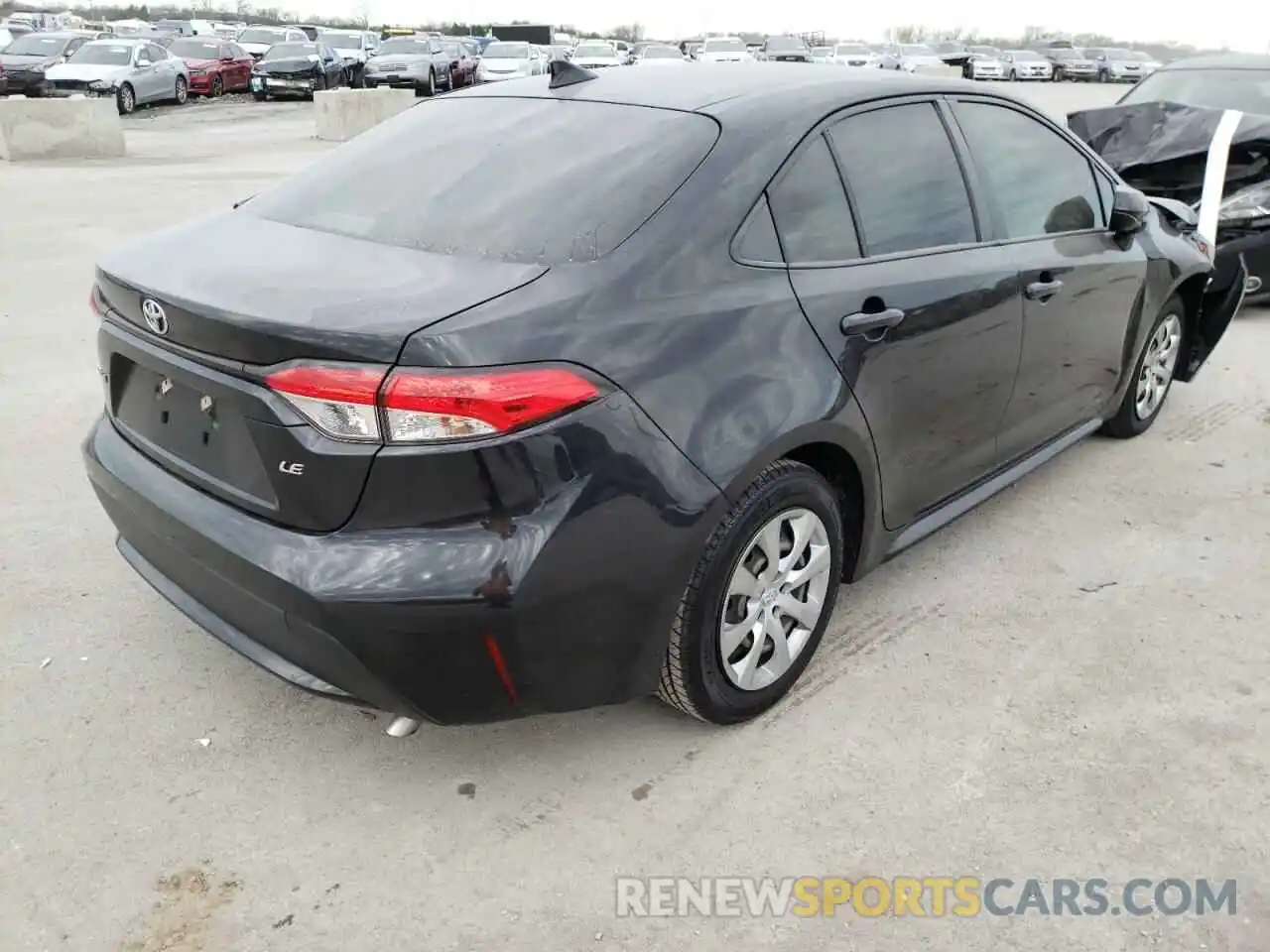 4 Photograph of a damaged car JTDEPRAE4LJ016992 TOYOTA COROLLA 2020