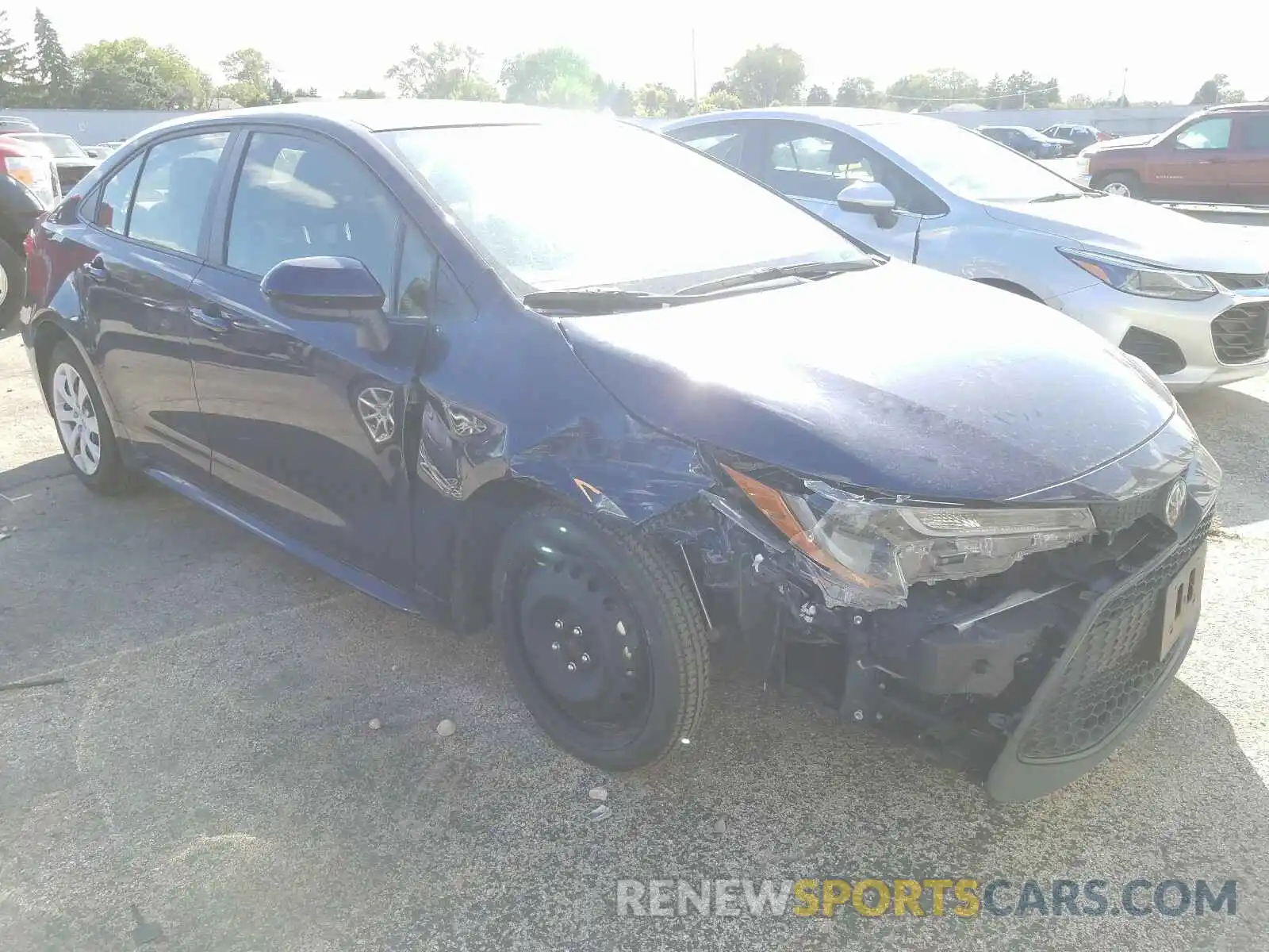 1 Photograph of a damaged car JTDEPRAE4LJ017608 TOYOTA COROLLA 2020