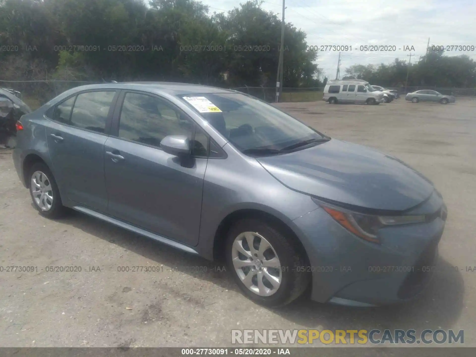 1 Photograph of a damaged car JTDEPRAE4LJ017723 TOYOTA COROLLA 2020