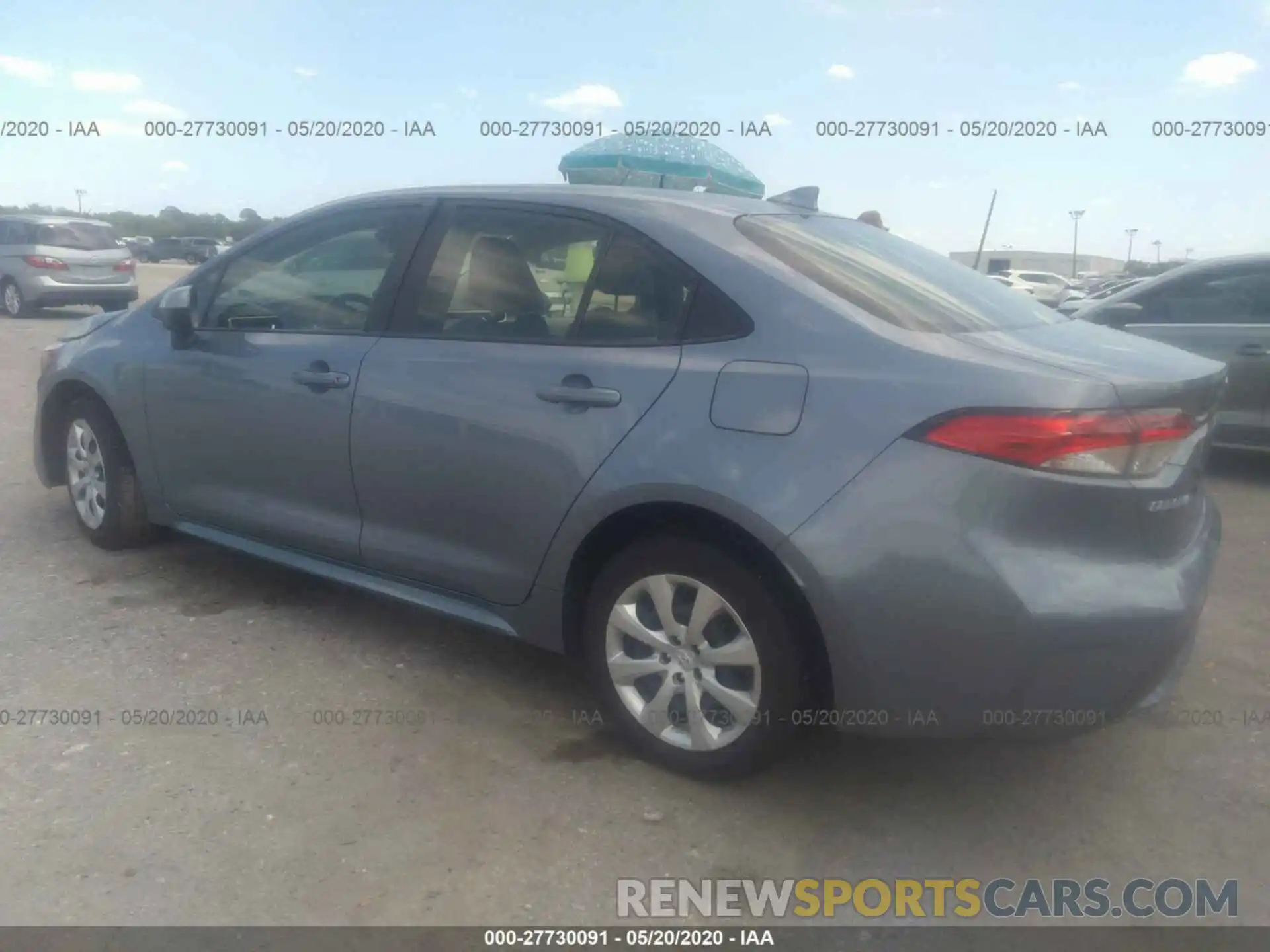 3 Photograph of a damaged car JTDEPRAE4LJ017723 TOYOTA COROLLA 2020