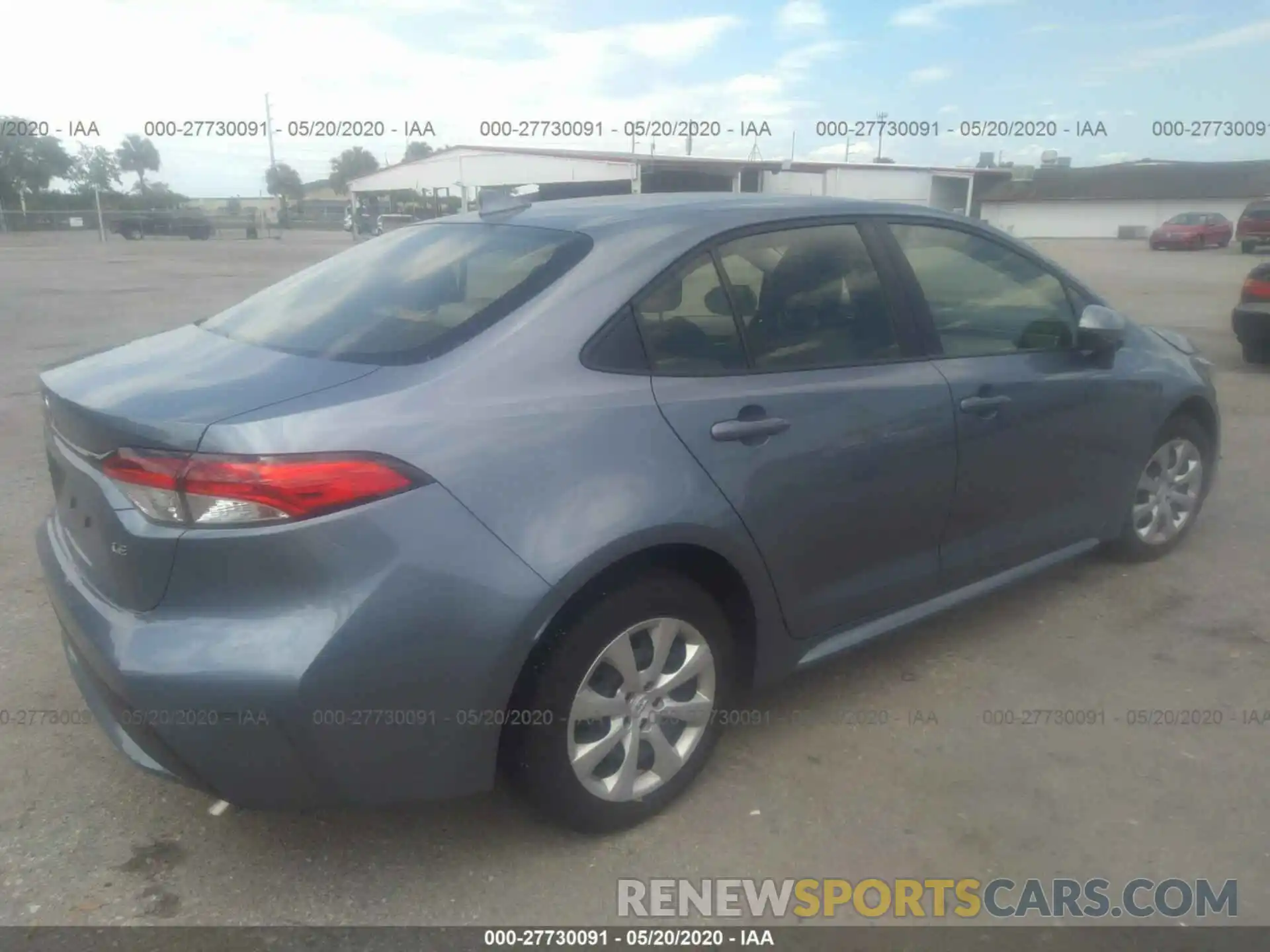 4 Photograph of a damaged car JTDEPRAE4LJ017723 TOYOTA COROLLA 2020