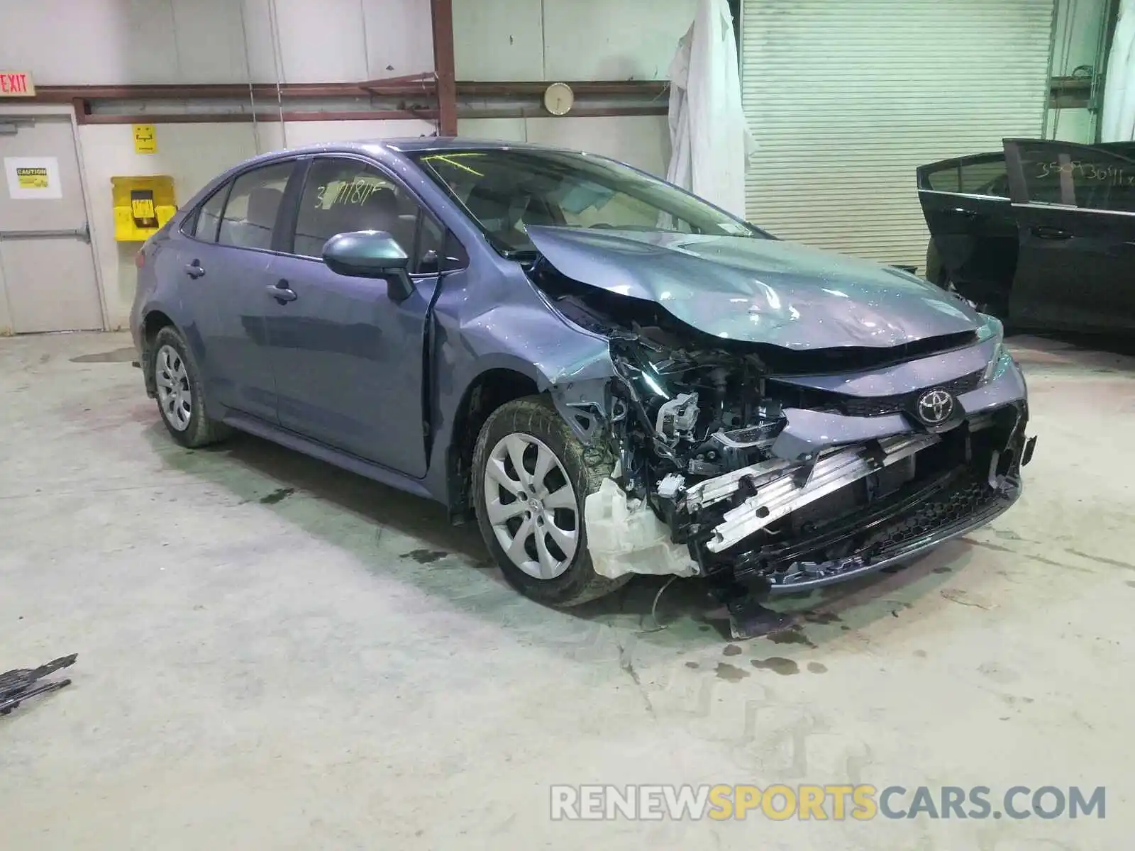 1 Photograph of a damaged car JTDEPRAE4LJ017852 TOYOTA COROLLA 2020