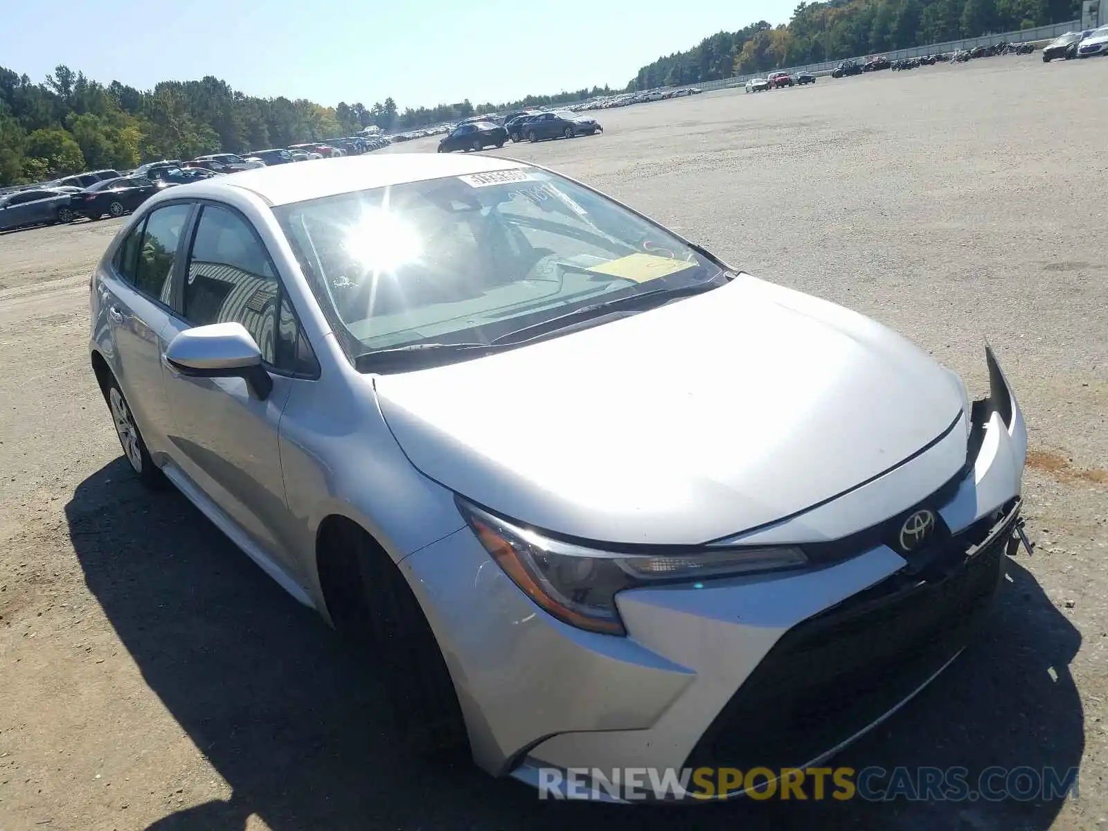 1 Photograph of a damaged car JTDEPRAE4LJ017897 TOYOTA COROLLA 2020