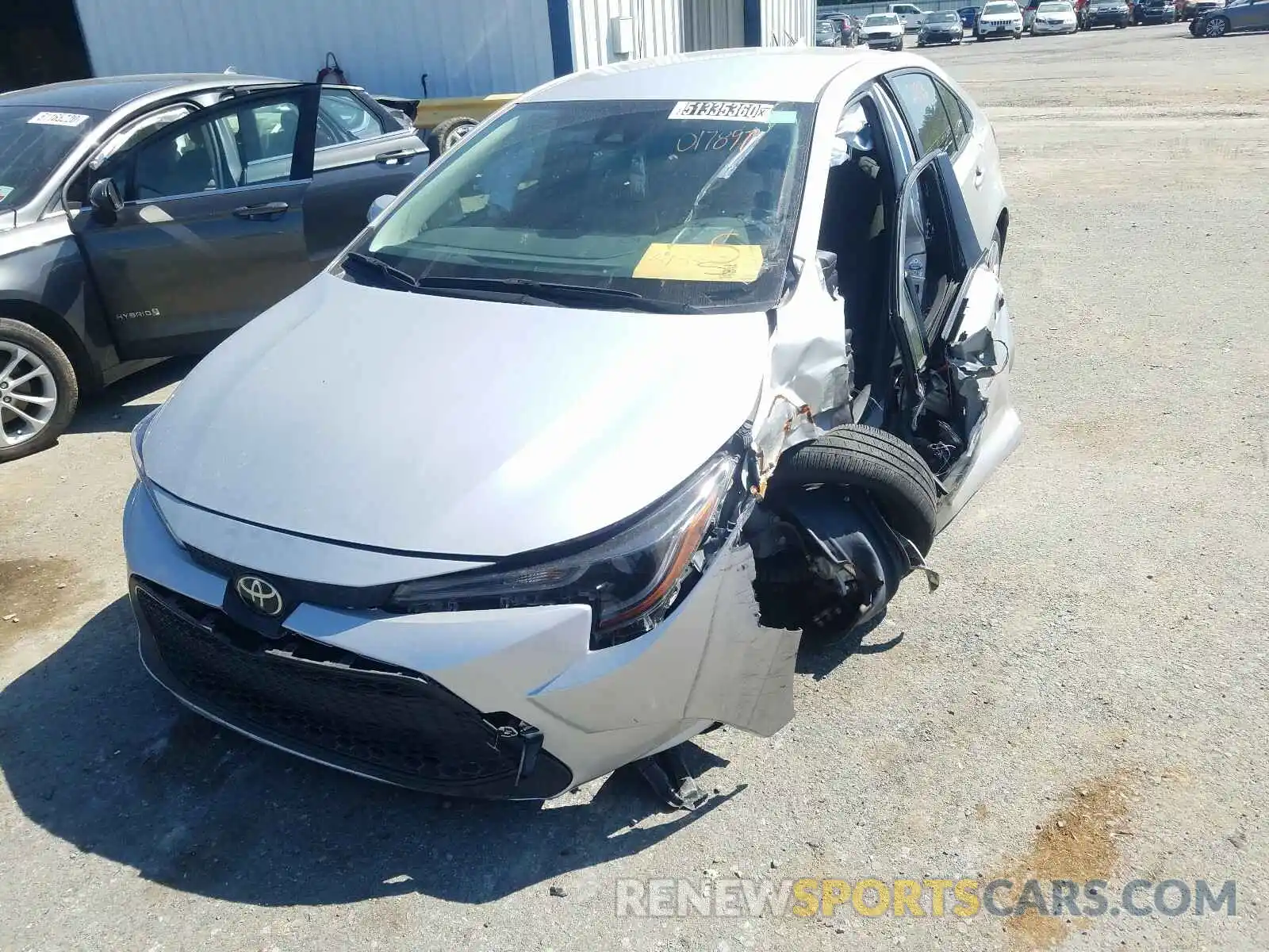 2 Photograph of a damaged car JTDEPRAE4LJ017897 TOYOTA COROLLA 2020