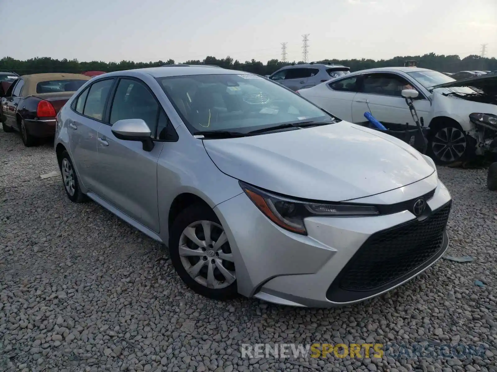 1 Photograph of a damaged car JTDEPRAE4LJ017964 TOYOTA COROLLA 2020