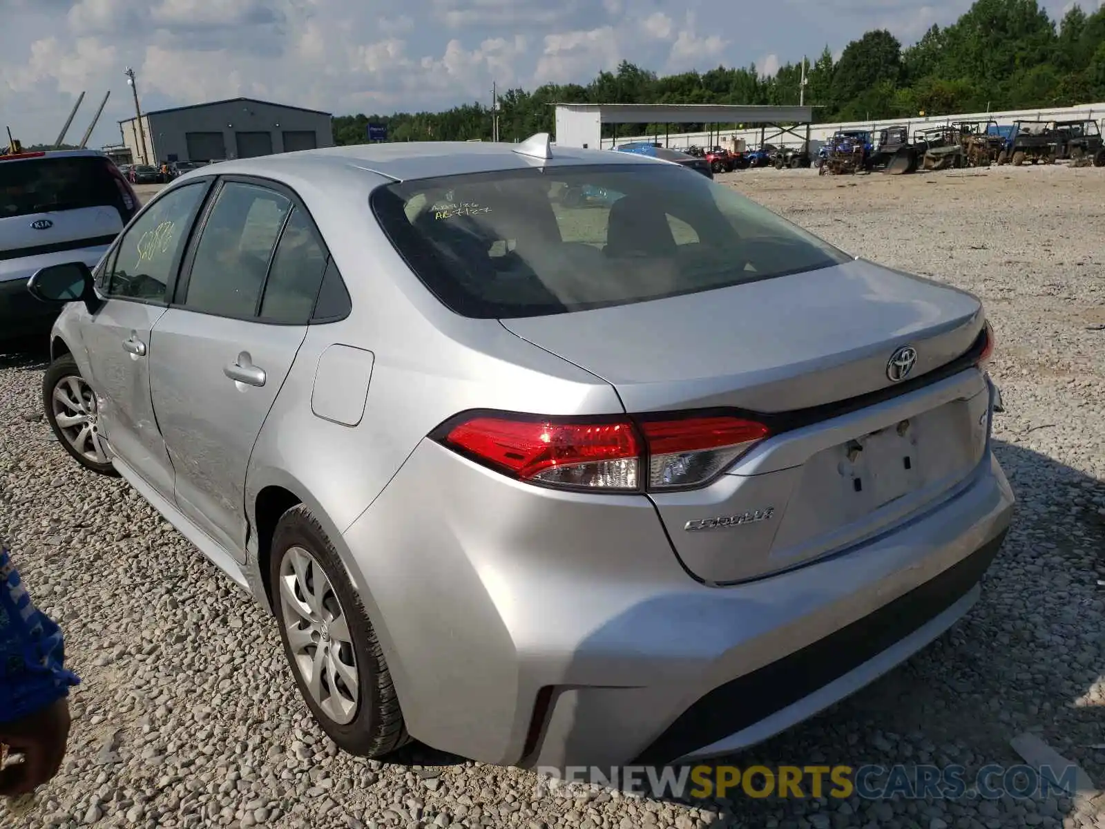 3 Photograph of a damaged car JTDEPRAE4LJ017964 TOYOTA COROLLA 2020