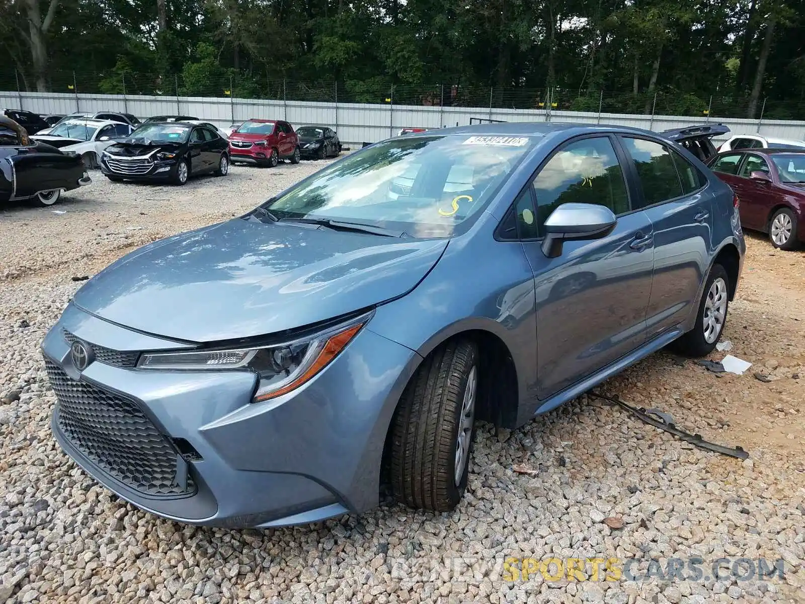 2 Photograph of a damaged car JTDEPRAE4LJ018029 TOYOTA COROLLA 2020