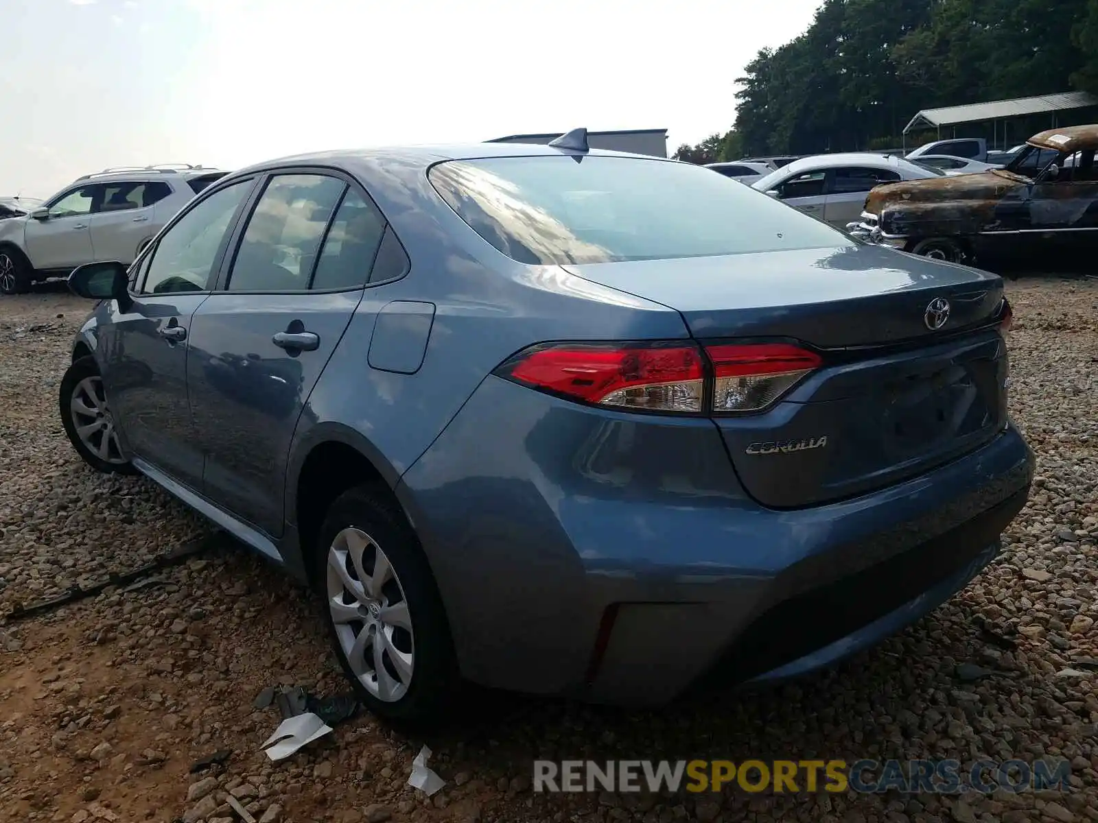 3 Photograph of a damaged car JTDEPRAE4LJ018029 TOYOTA COROLLA 2020