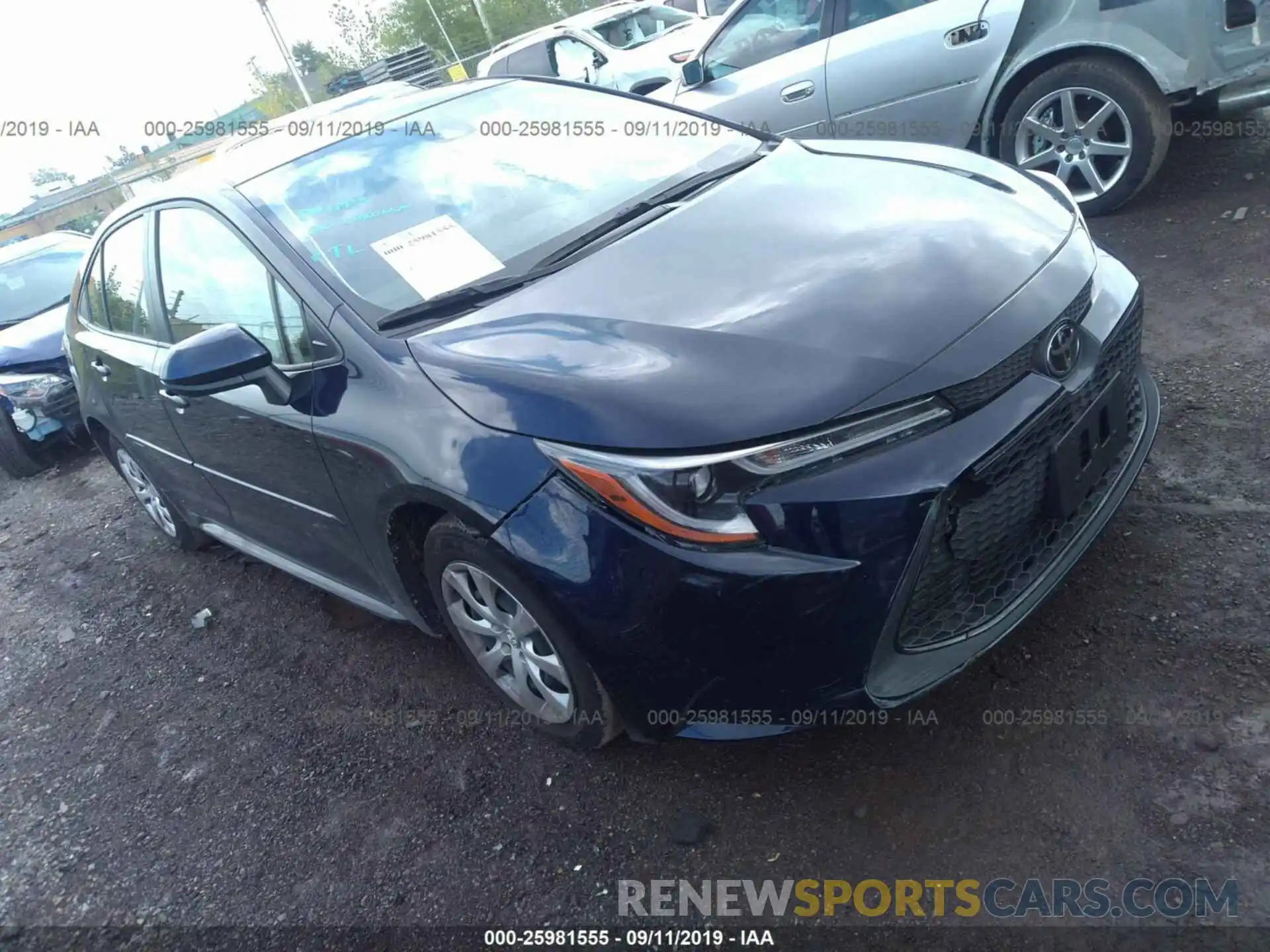 1 Photograph of a damaged car JTDEPRAE4LJ018287 TOYOTA COROLLA 2020