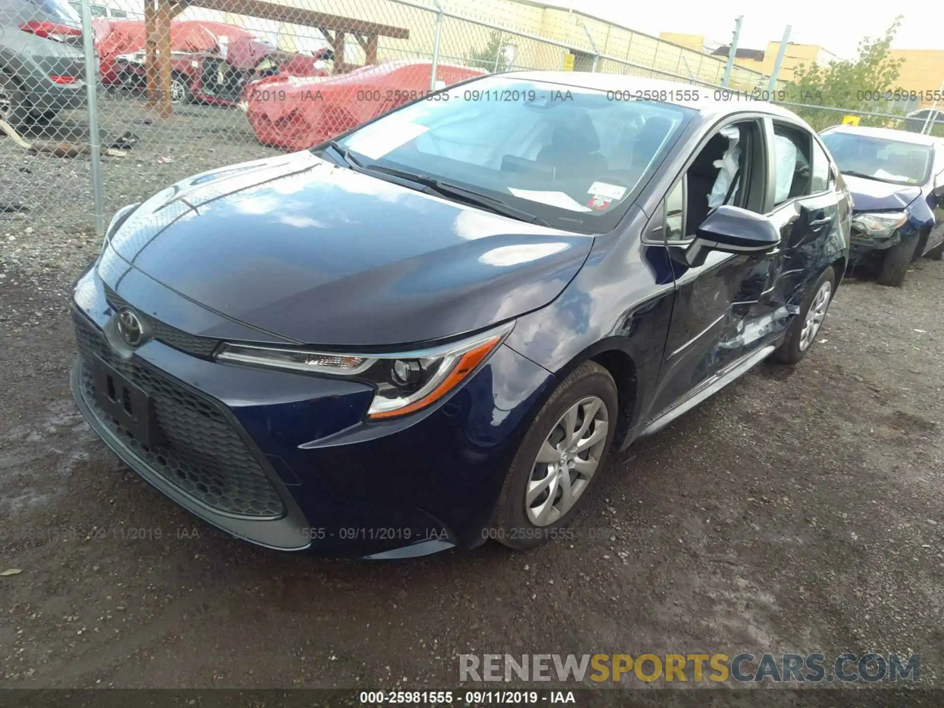 2 Photograph of a damaged car JTDEPRAE4LJ018287 TOYOTA COROLLA 2020