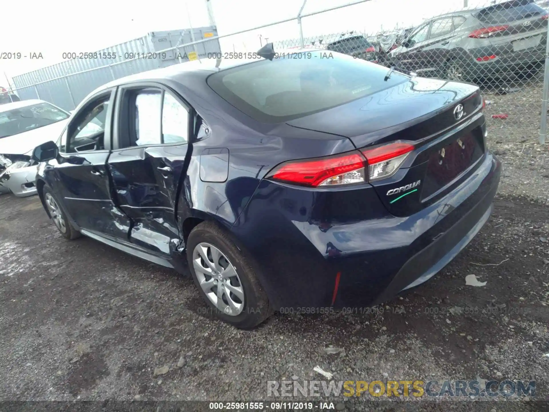 3 Photograph of a damaged car JTDEPRAE4LJ018287 TOYOTA COROLLA 2020