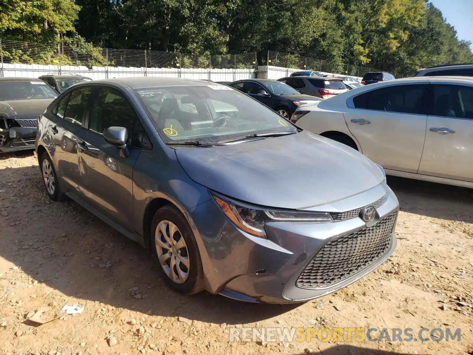 1 Photograph of a damaged car JTDEPRAE4LJ018497 TOYOTA COROLLA 2020